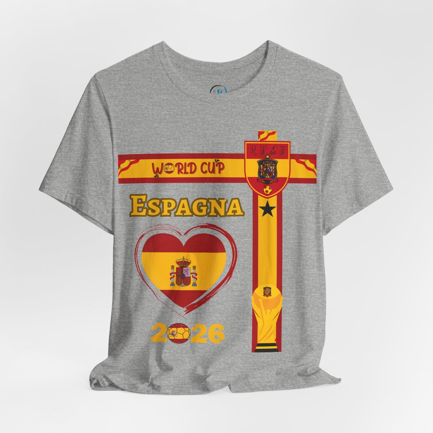 🇪🇸Spain (España) World Cup 2026 Heart Design Unisex T-Shirt