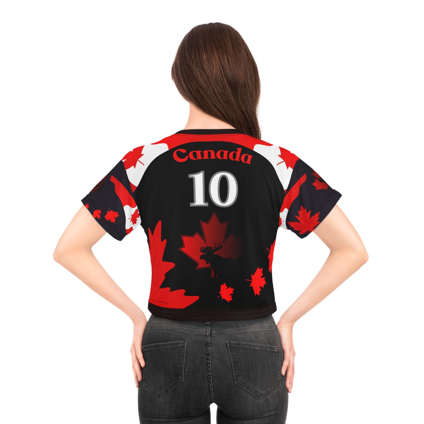 🇨🇦Ladies' Crop Tee – *"The True North"*