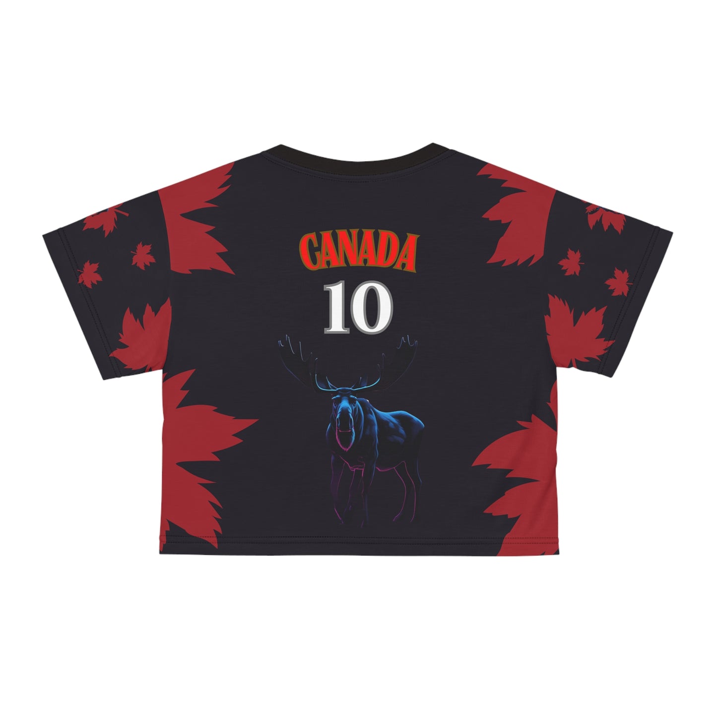 🇨🇦Ladies' Crop Tee – *"The Moose is Loose"