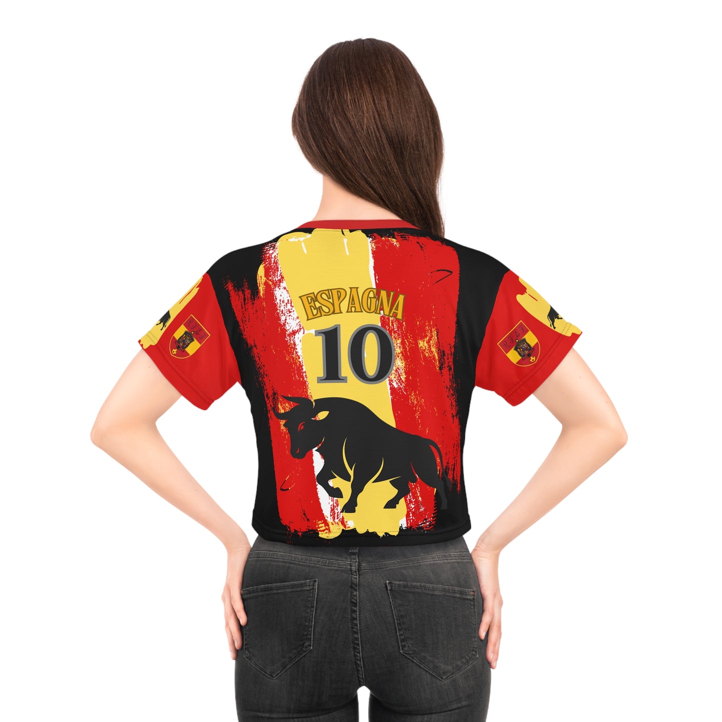 🇪🇸Ladies' Crop Tee – *"El Toro"*