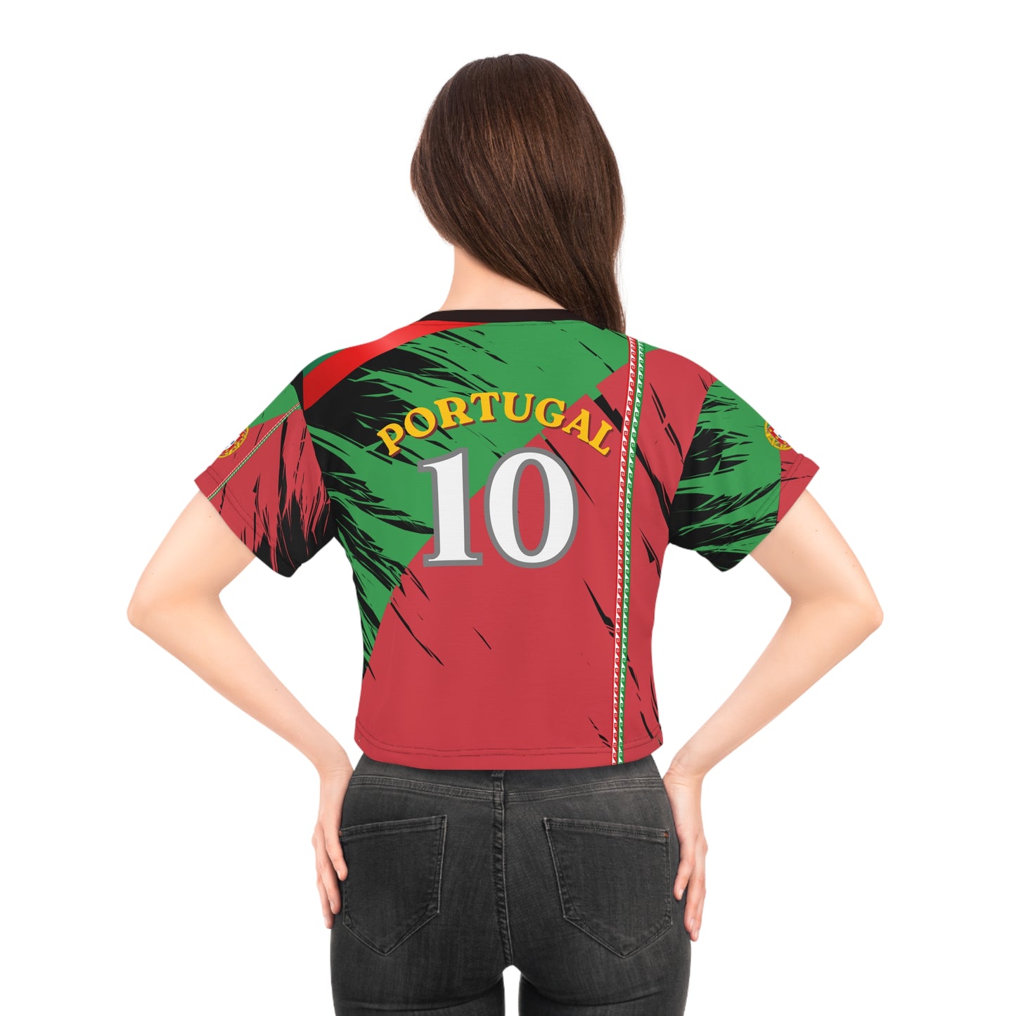🇵🇹Ladies' Crop Tee – *"The Navigator's Crest"*