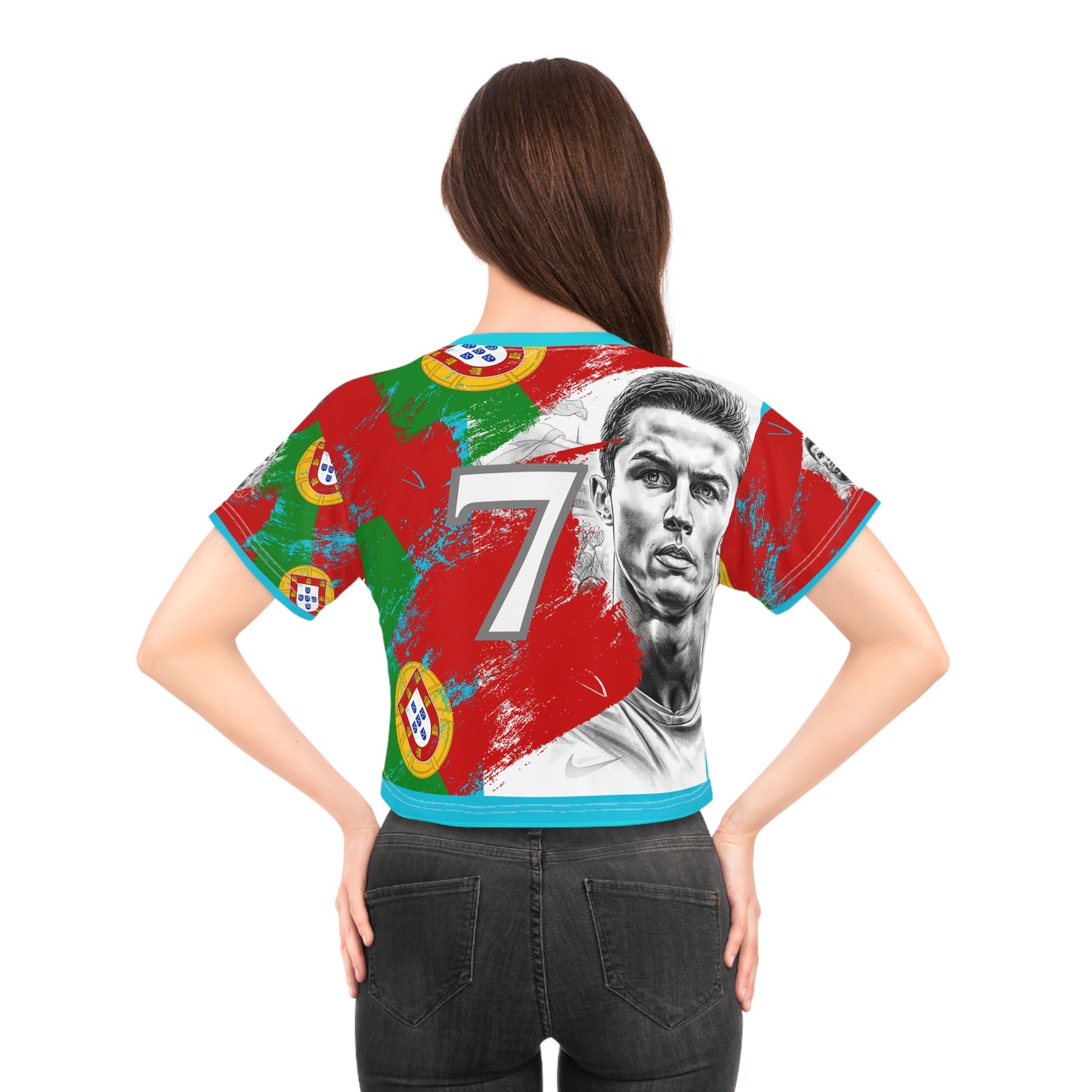 🇵🇹Ladies' Crop Tee – *"The GOAT Edition"*