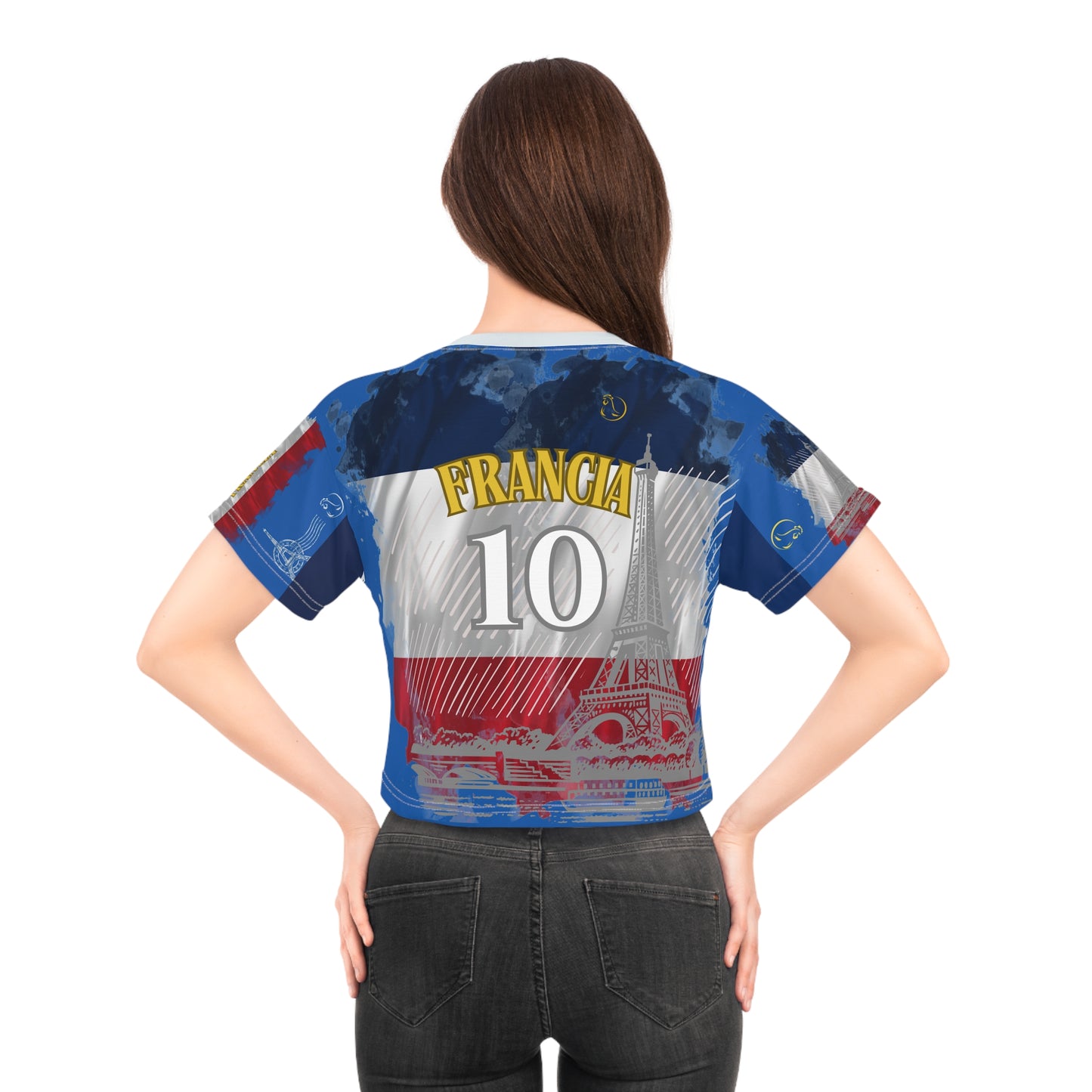 🇫🇷Ladies' Crop Tee – *"Paris, Je T'aime"*