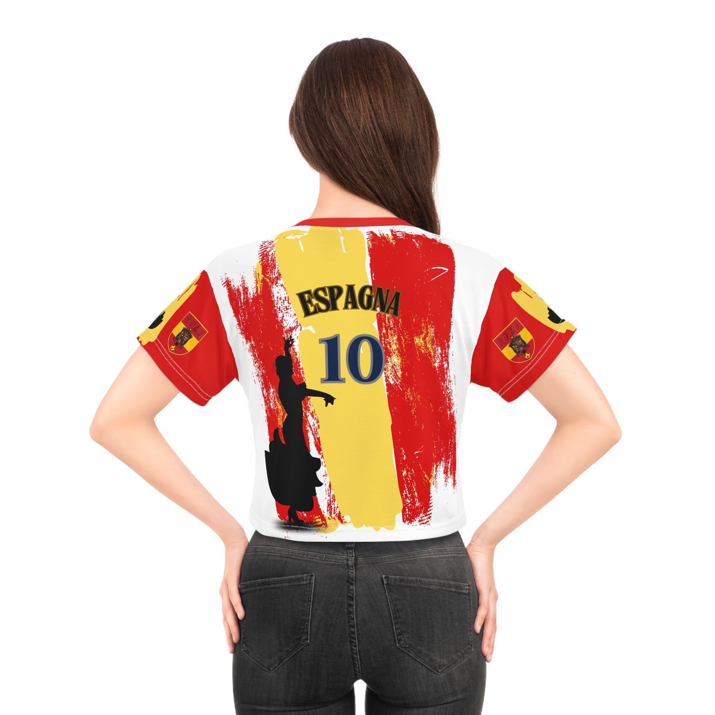 🇪🇸Ladies' Crop Tee – *"Flamenco; Furia"*