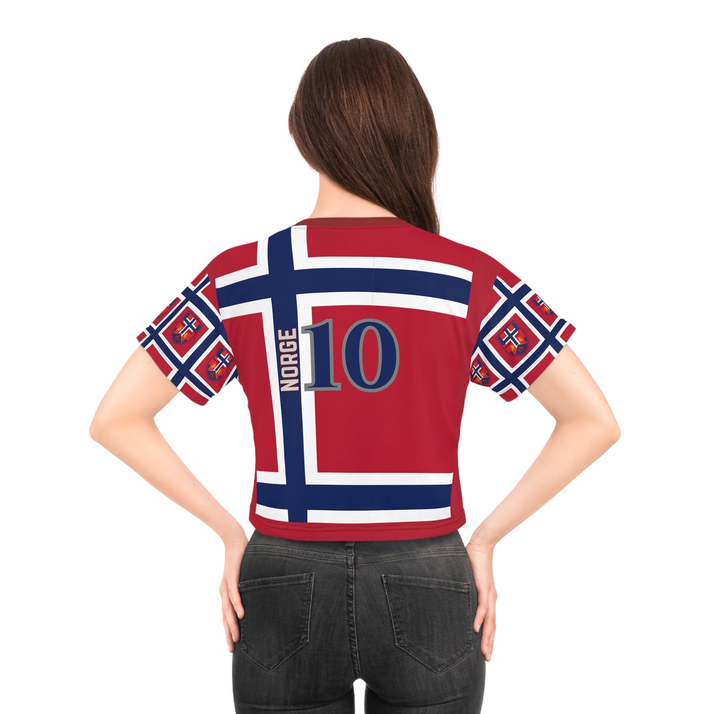 🇳🇴Ladies' Crop Tee – *"The Northern Pride"*
