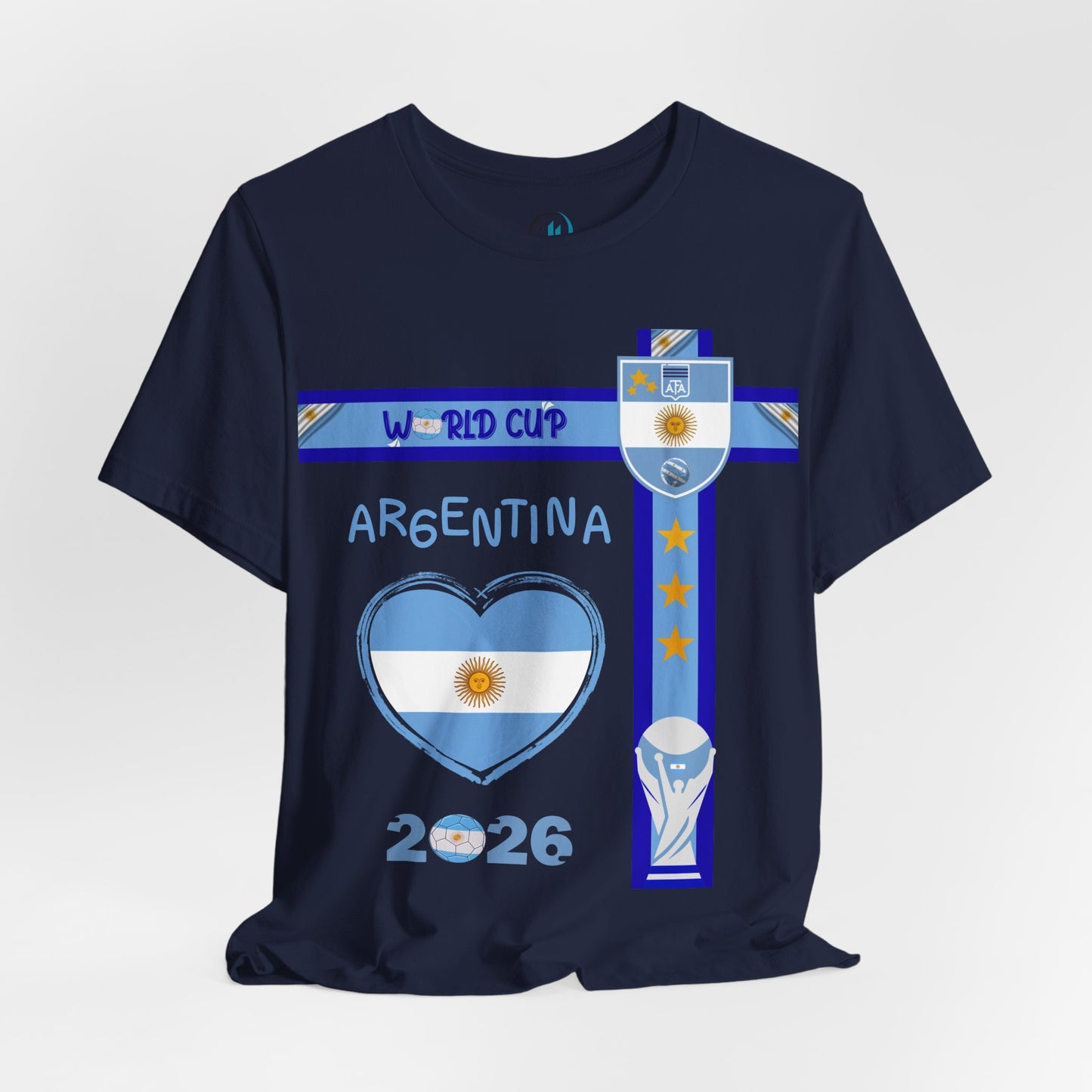 Argentina World Cup 2026 Heart Design Unisex T-Shirt