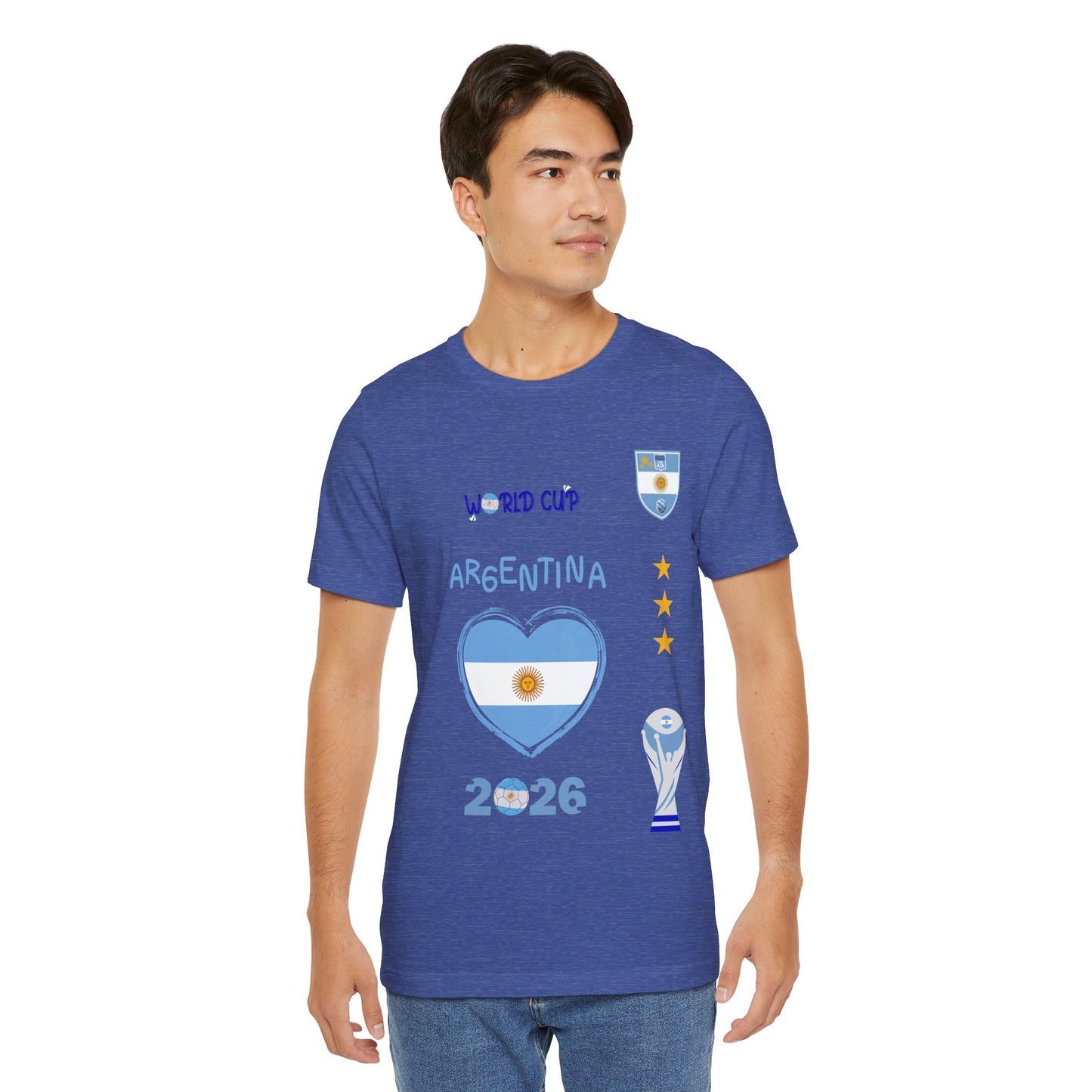 🇦🇷Argentina World Cup 2026 Heart Design Unisex T-Shirt
