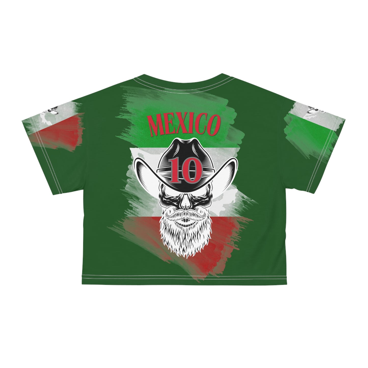 🇲🇽Ladies' Crop Tee – "La Leyenda" Verde