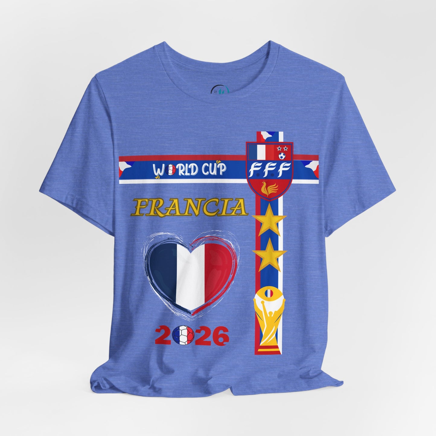 🇫🇷France (Francia) World Cup 2026 Heart Design Unisex T-Shirt