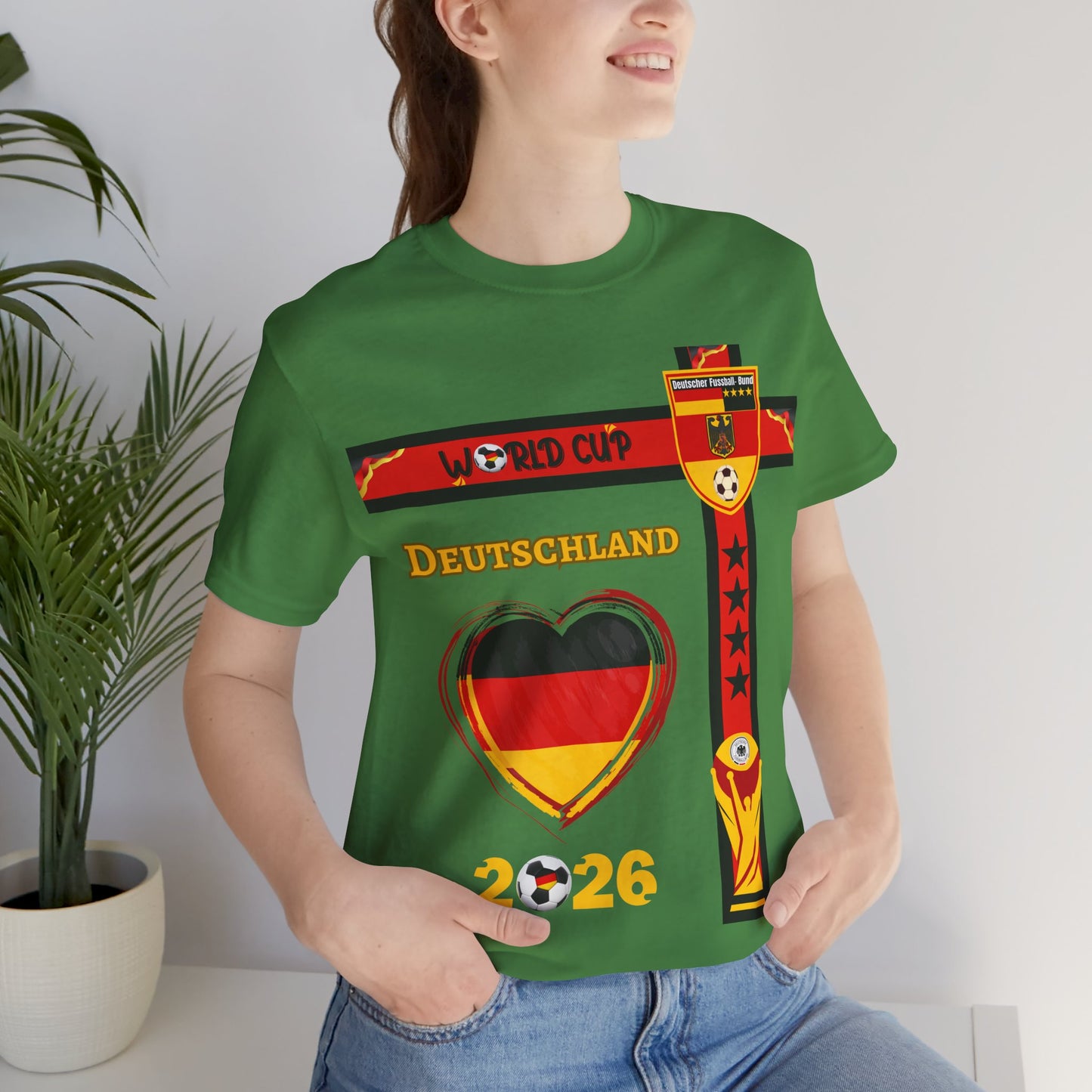 🇩🇪Germany (Deutschland) World Cup 2026 Heart Design Unisex T-Shirt