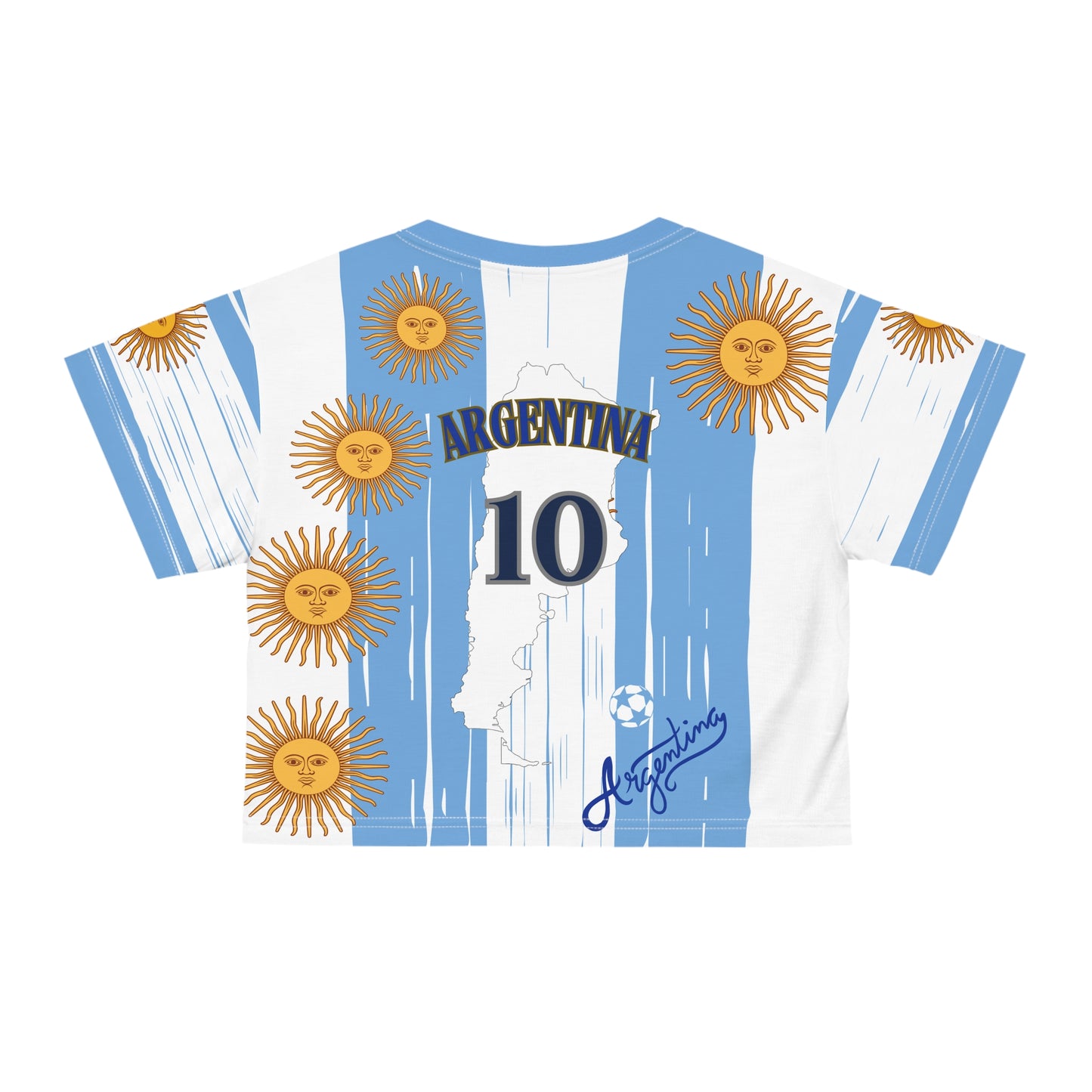 🇦🇷Ladies' Crop Tee – *"Sol Eterno"*