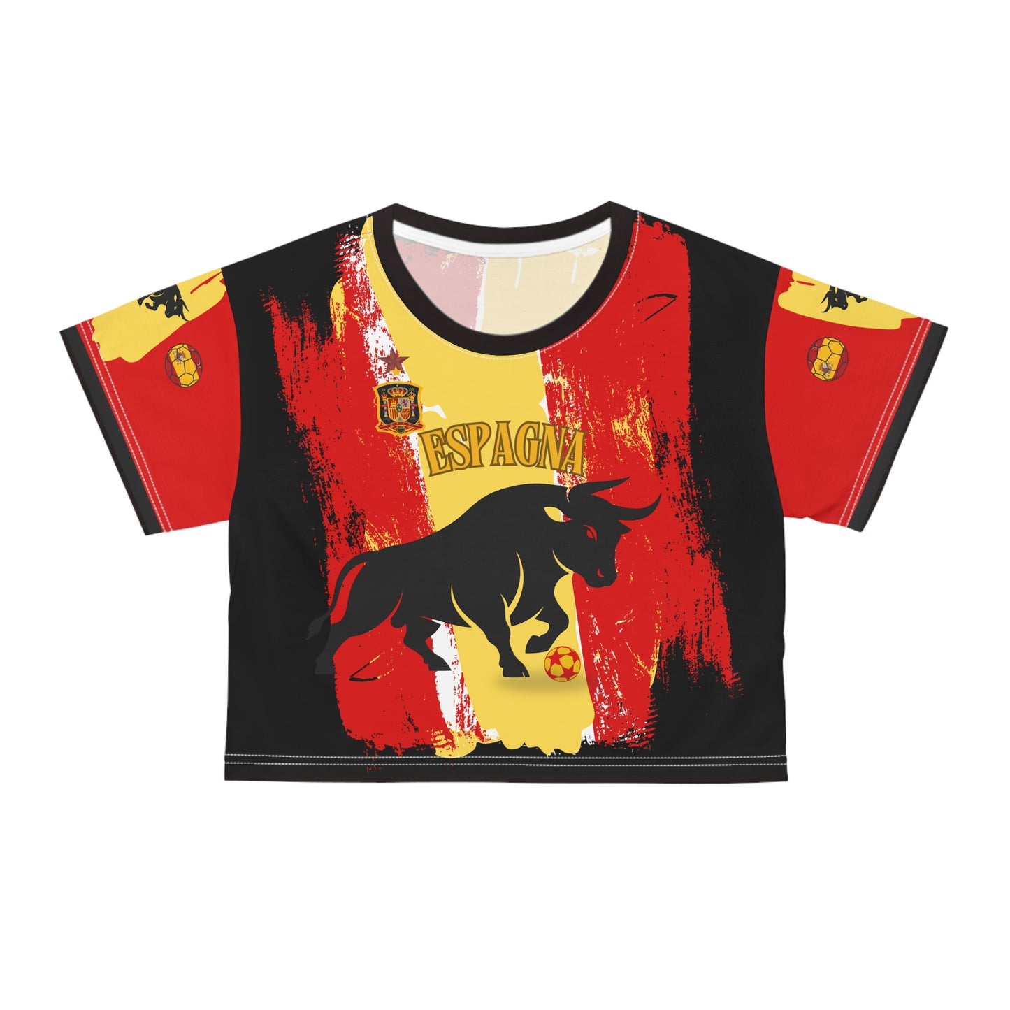 🇪🇸Ladies' Crop Tee – *"El Toro"*