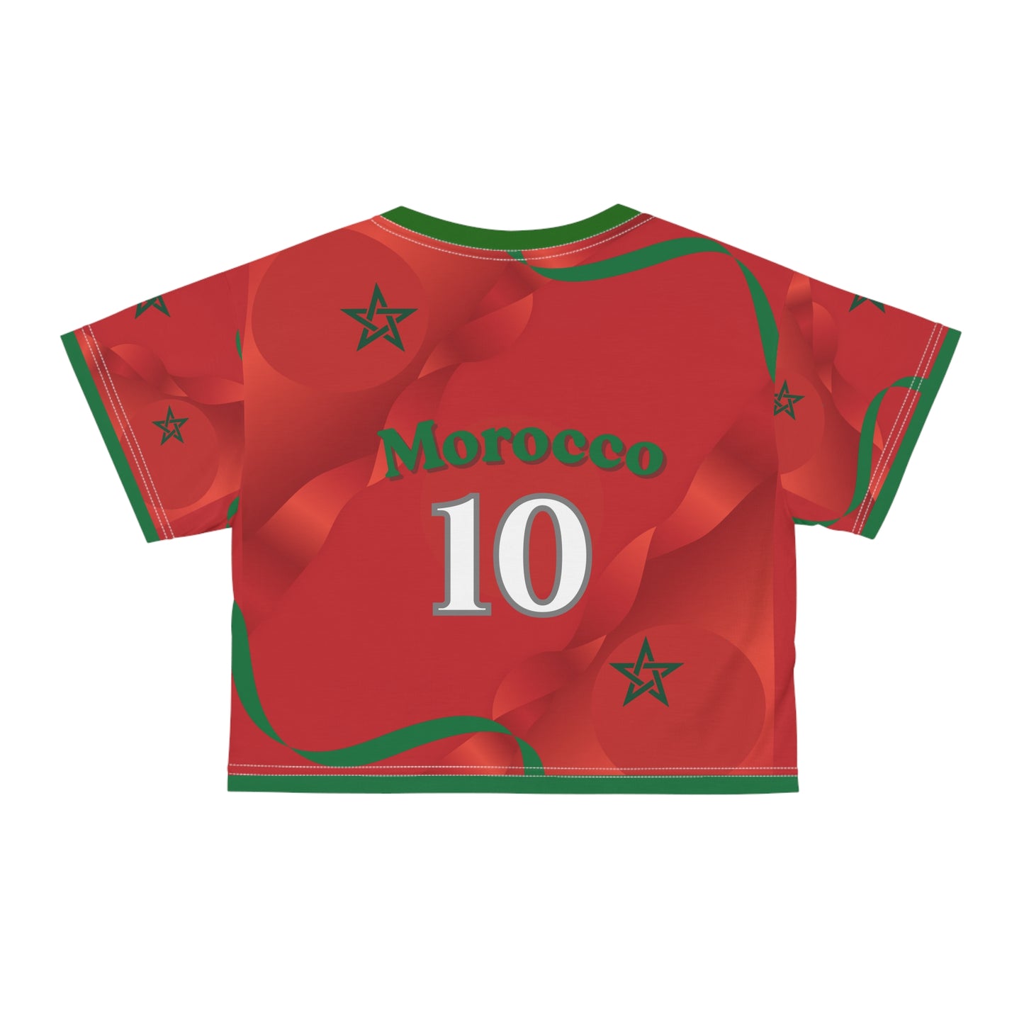 🇲🇦Ladies' Crop Tee – *"The Eternal Star"*
