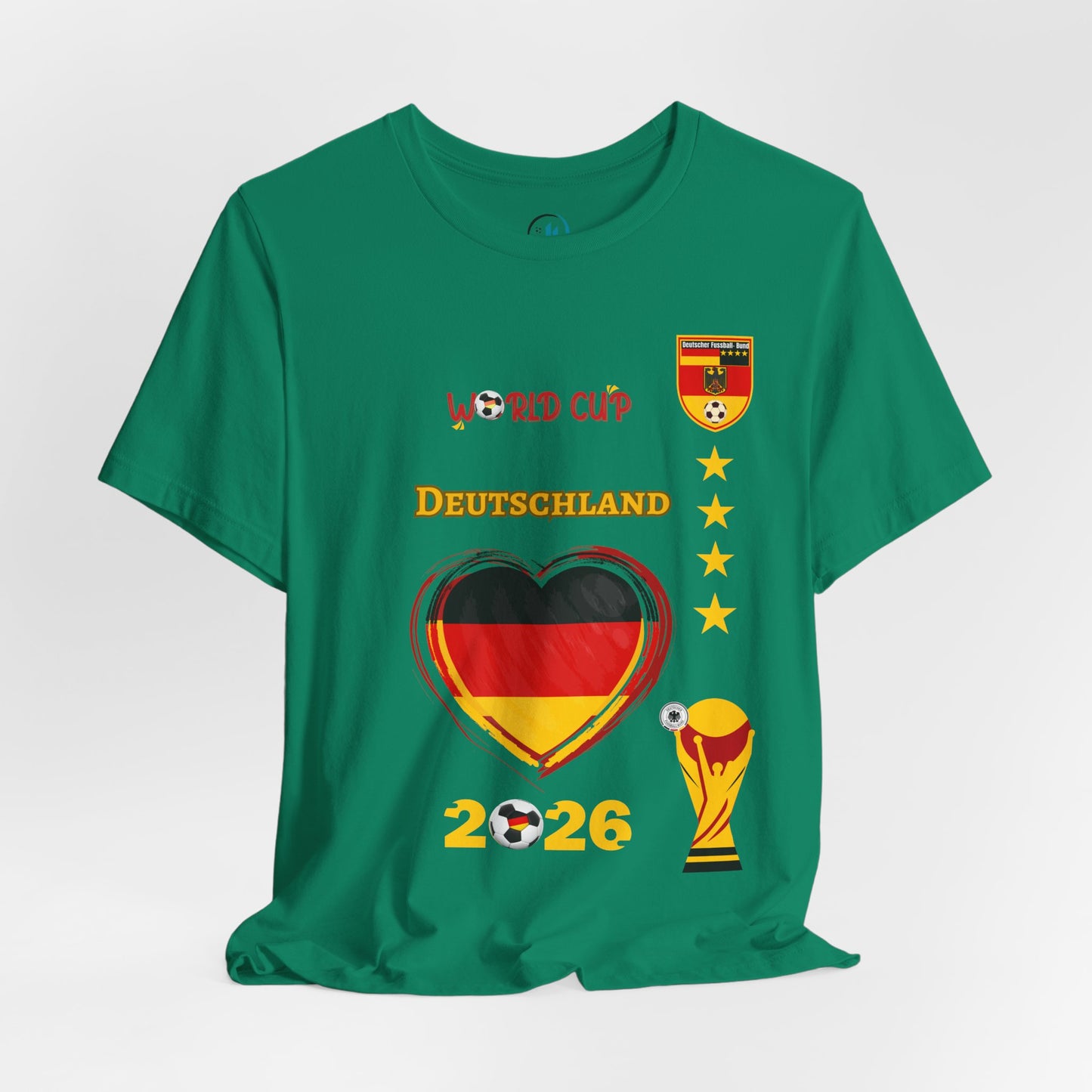 🇩🇪Germany (Deutschland) World Cup 2026 Heart Design Unisex T-Shirt