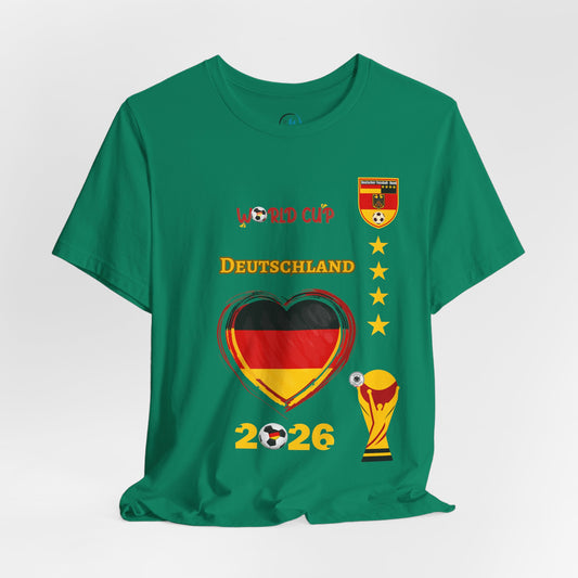 🇩🇪Germany (Deutschland) World Cup 2026 Heart Design Unisex T-Shirt