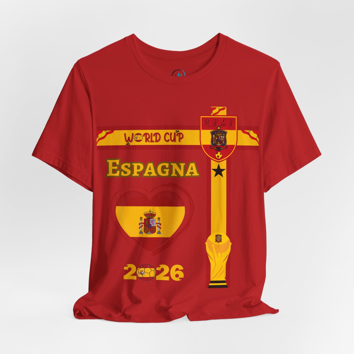 🇪🇸Spain (España) World Cup 2026 Heart Design Unisex T-Shirt