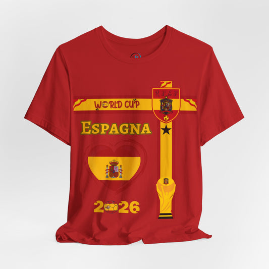 🇪🇸Spain (España) World Cup 2026 Heart Design Unisex T-Shirt
