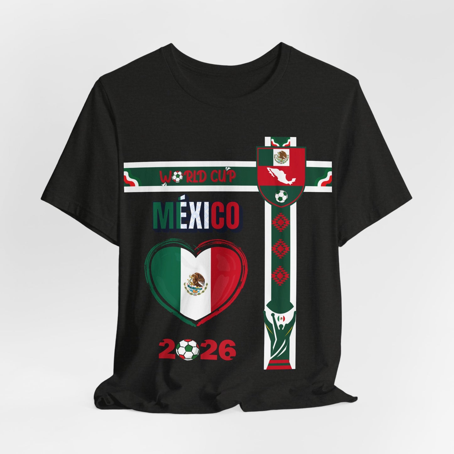 🇲🇽Mexico World Cup 2026 Heart Design Unisex T-Shirt