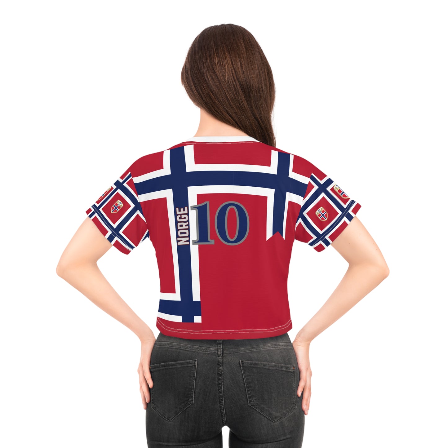 🇳🇴Ladies' Crop Tee – *"The Northern Pride"*
