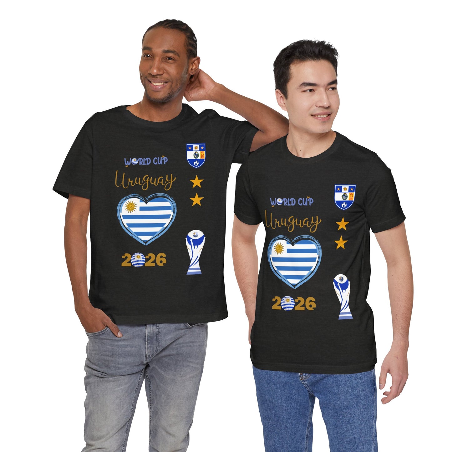 🇺🇾Uruguay World Cup 2026 Heart Design Unisex T-Shirt
