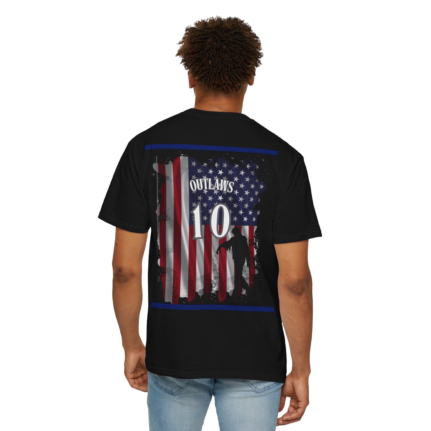 National Tees Unisex Garment-Dyed T-shirt (USA Zombie)