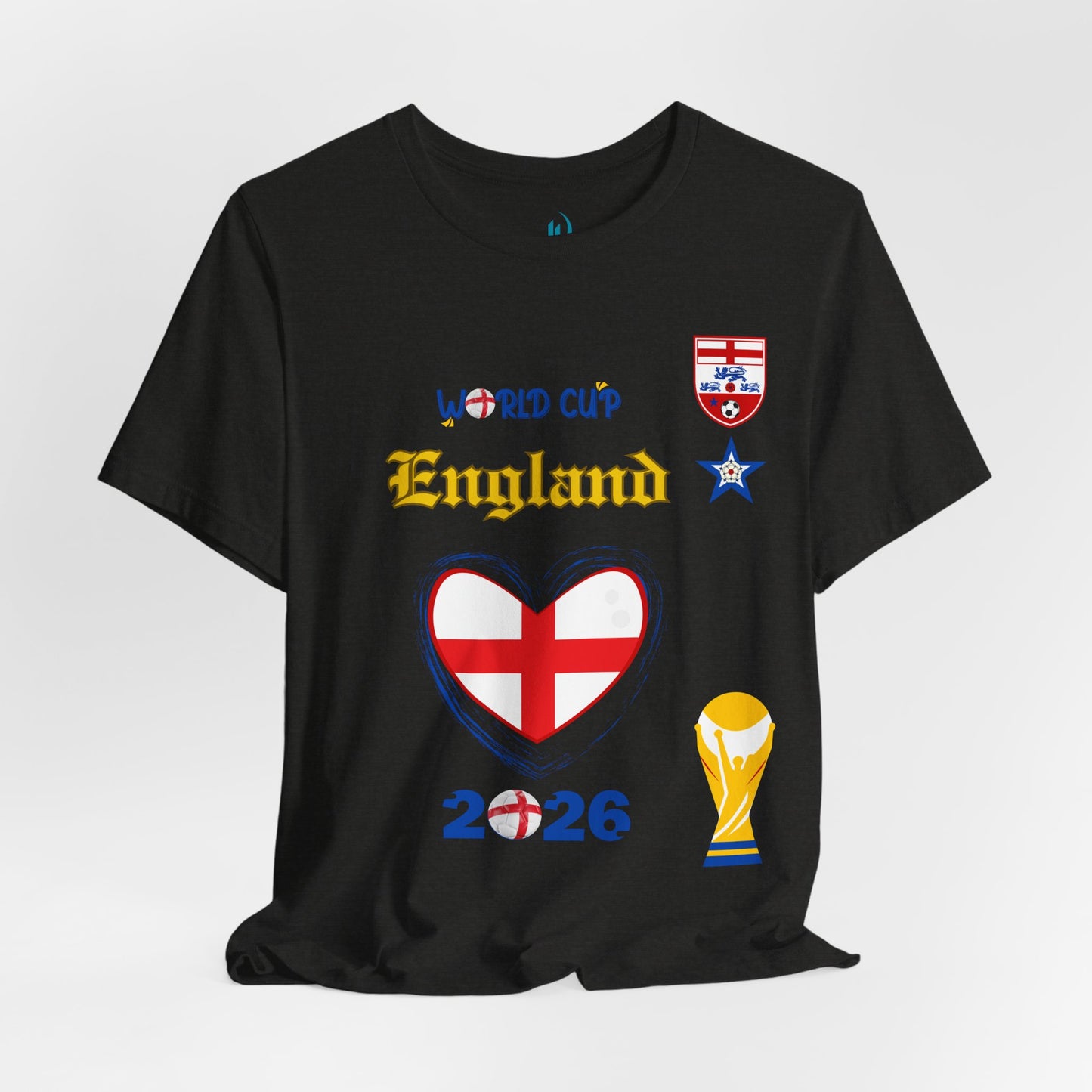 🏴󠁧󠁢󠁥󠁮󠁧󠁿England World Cup 2026 Heart Design Unisex T-Shirt