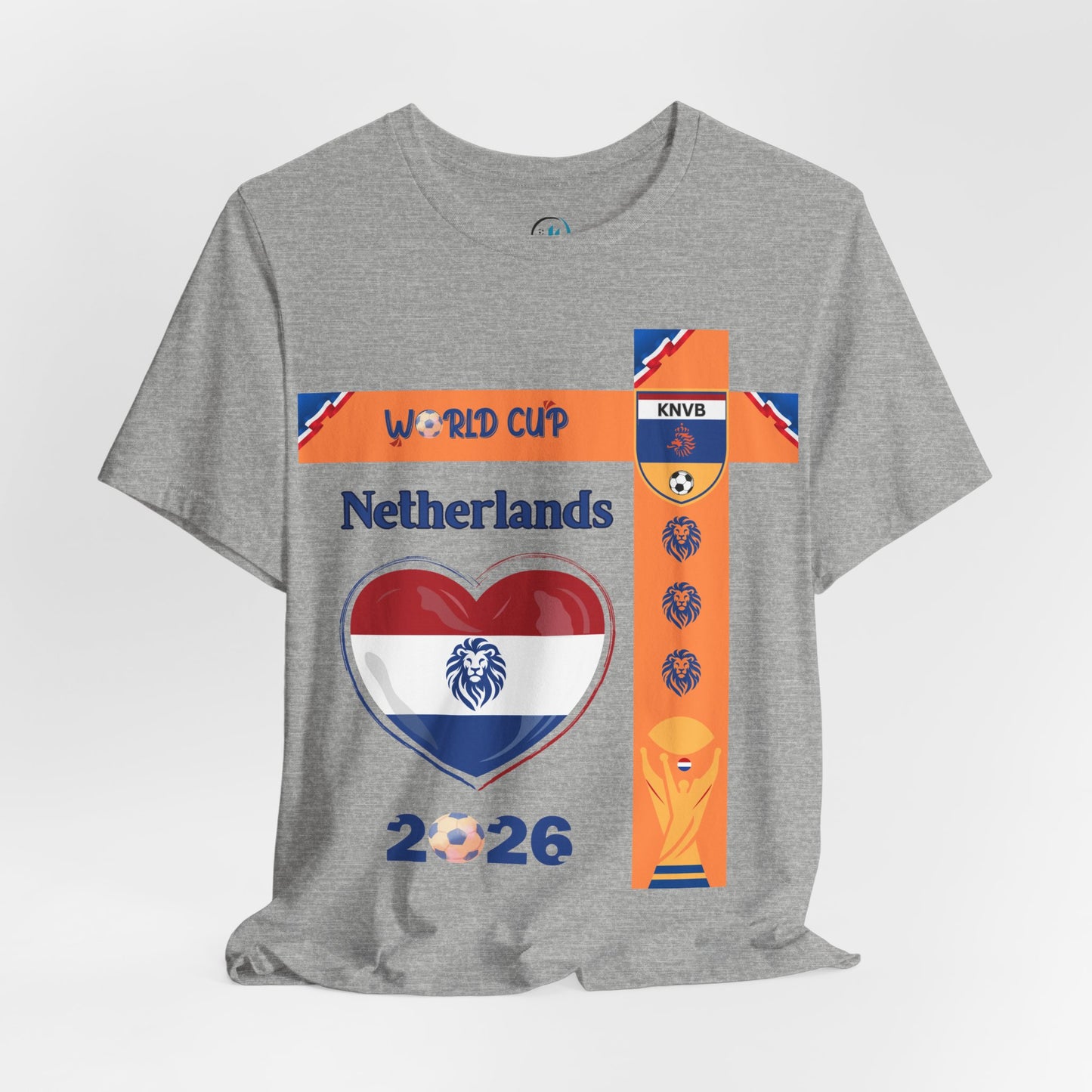 🇳🇱Netherlands (Nederland) World Cup 2026 Heart Design Unisex T-Shirt