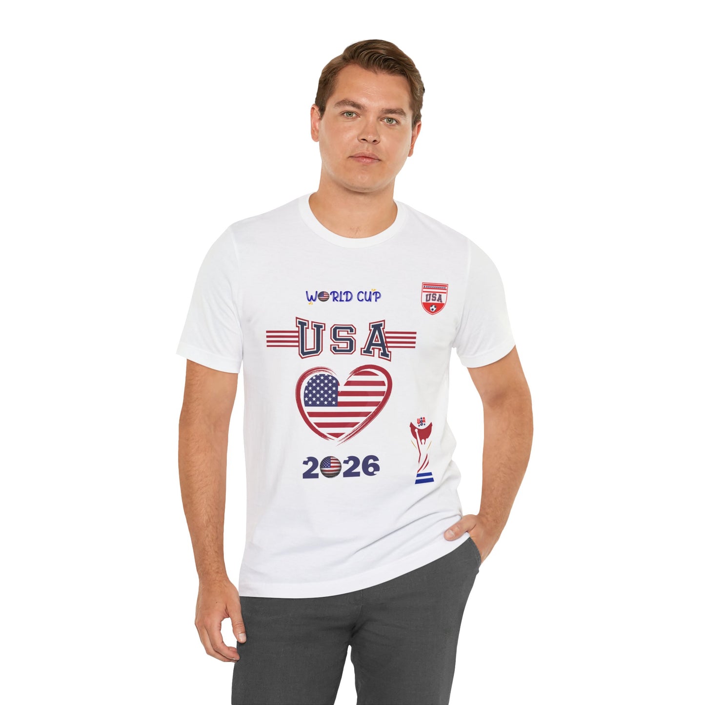 🇺🇸USA World Cup 2026 Heart Design Unisex T-Shirt
