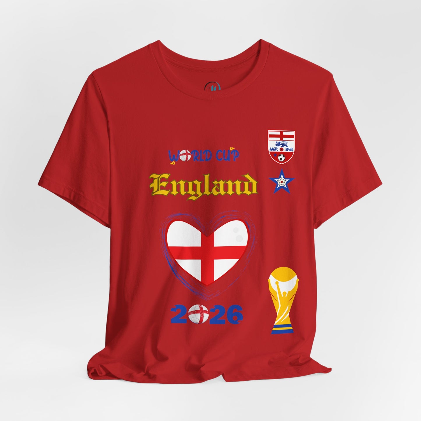 🏴󠁧󠁢󠁥󠁮󠁧󠁿England World Cup 2026 Heart Design Unisex T-Shirt