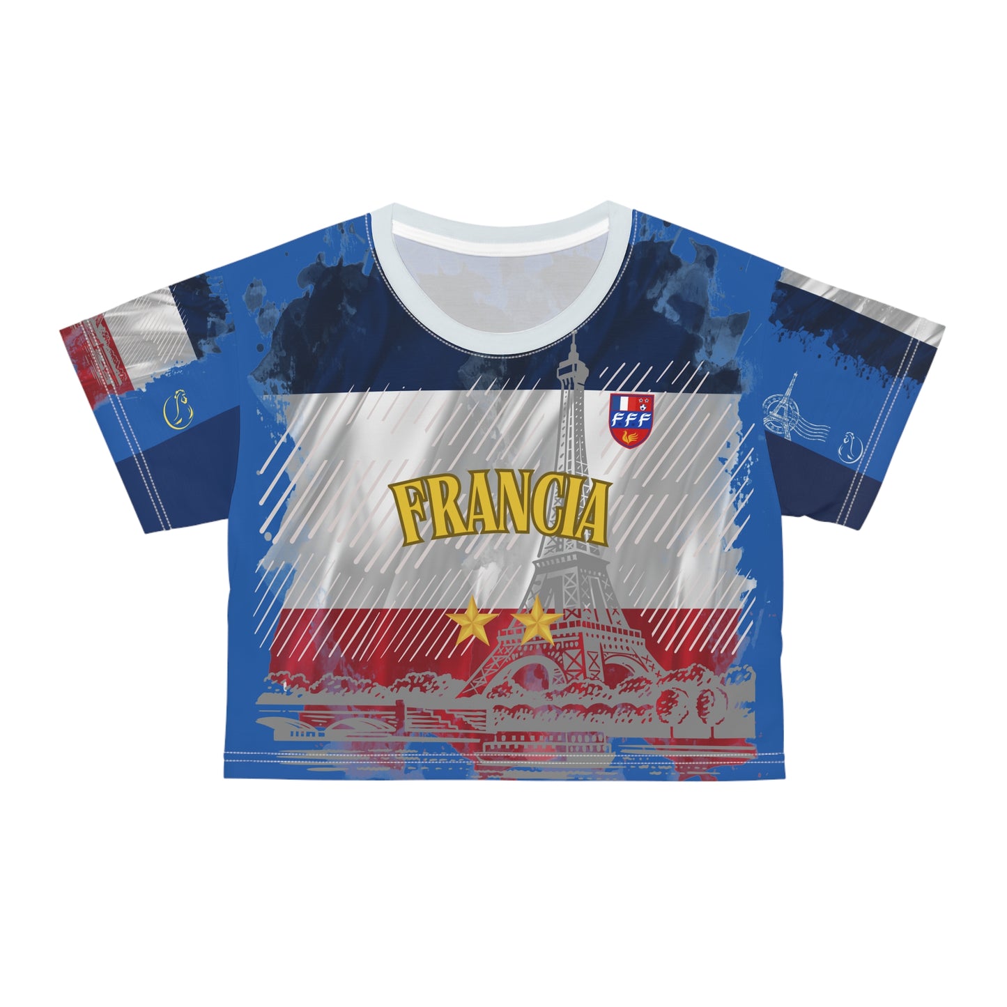 🇫🇷Ladies' Crop Tee – *"Paris, Je T'aime"*