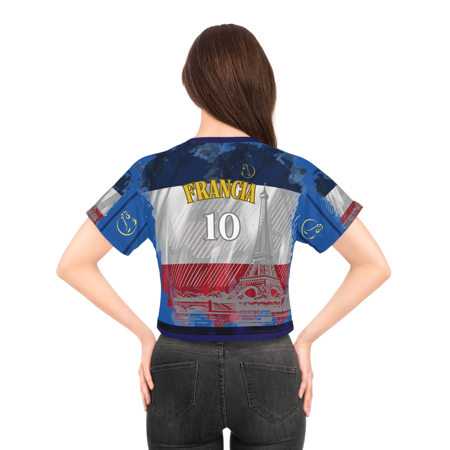 🇫🇷Ladies' Crop  Tee – *"Paris, Je T'aime"*