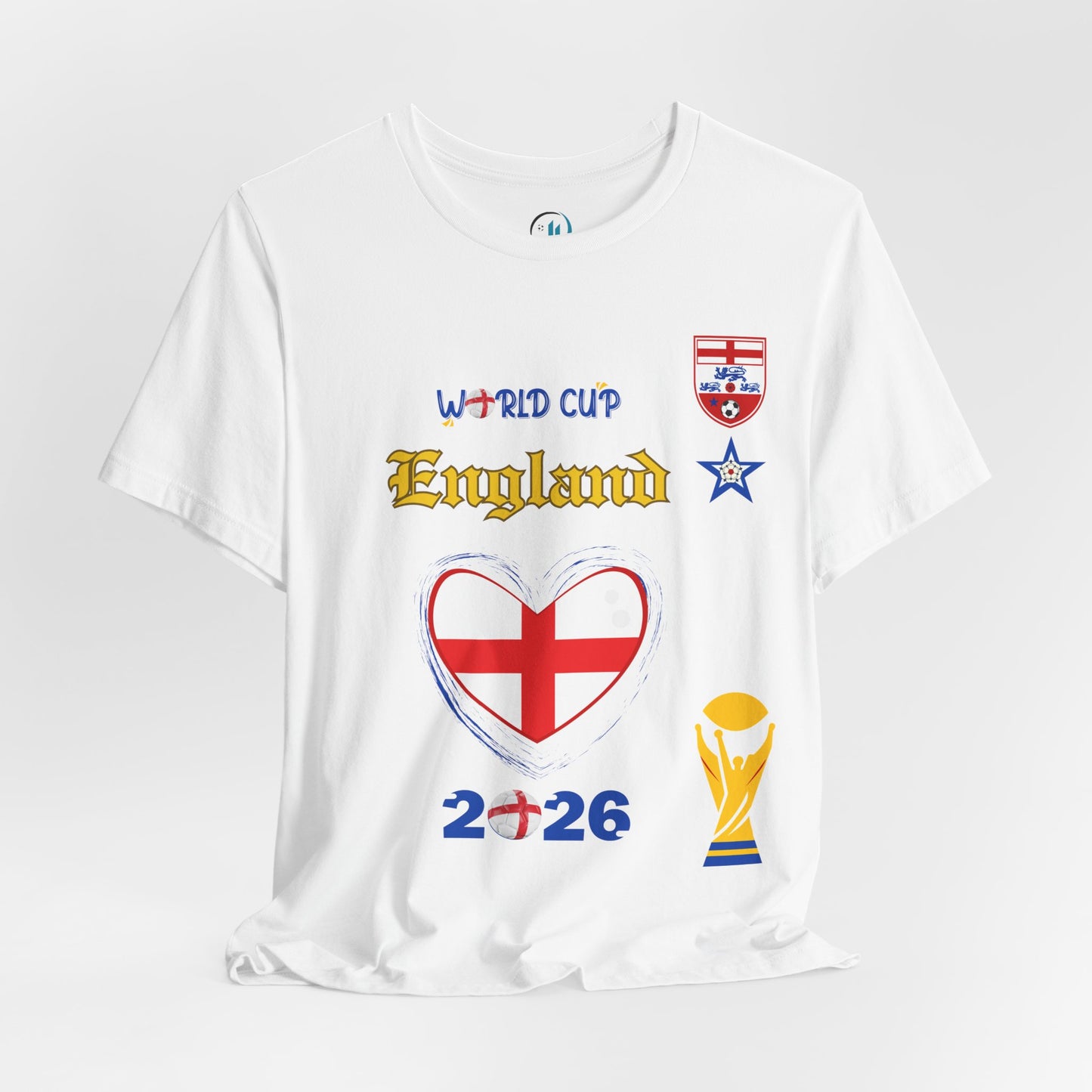 🏴󠁧󠁢󠁥󠁮󠁧󠁿England World Cup 2026 Heart Design Unisex T-Shirt