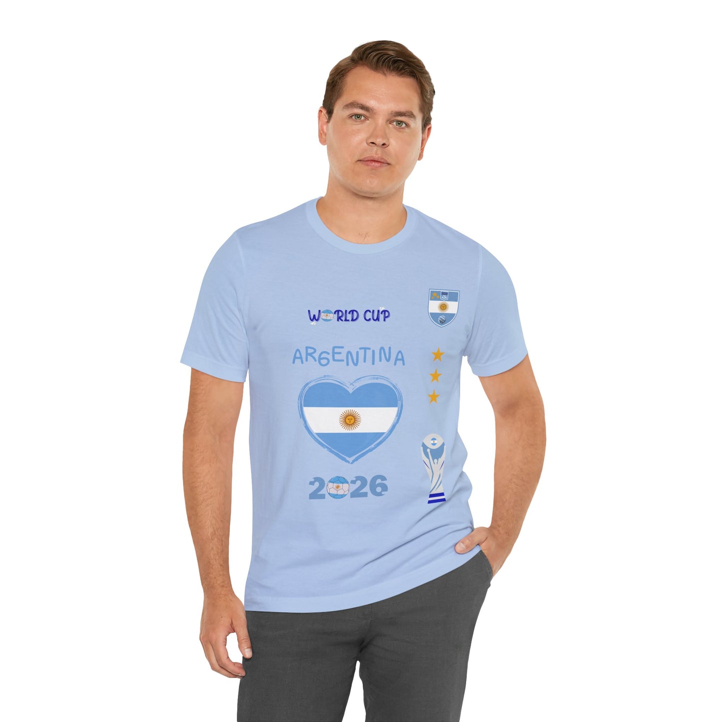 🇦🇷Argentina World Cup 2026 Heart Design Unisex T-Shirt