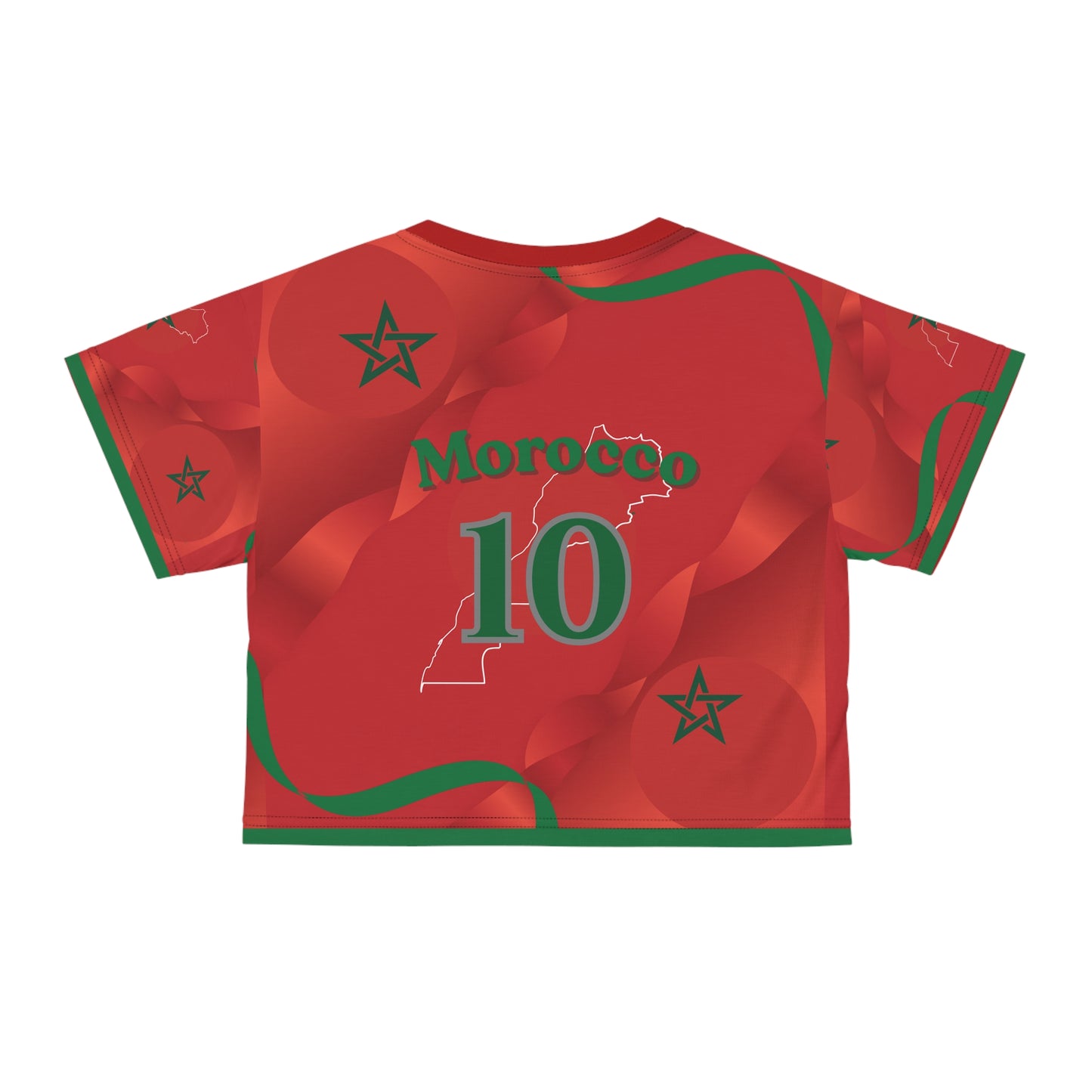 🇲🇦Ladies' Crop Tee – *"The Atlas Pride"*