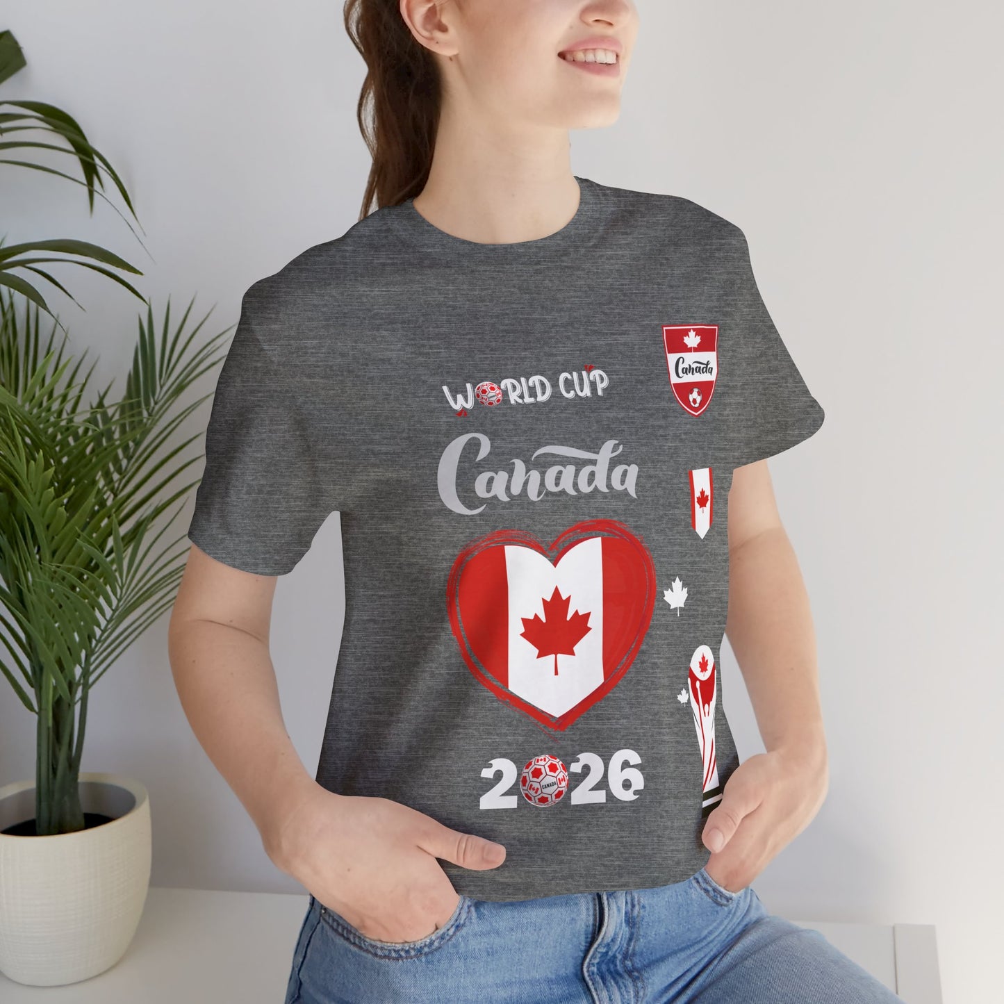 🇨🇦Canada World Cup 2026 Heart Design Unisex T-Shirt