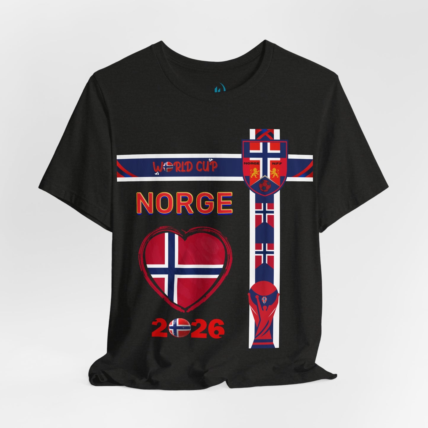 🇳🇴Norway (Norge) World Cup 2026 Heart Design Unisex T-Shirt