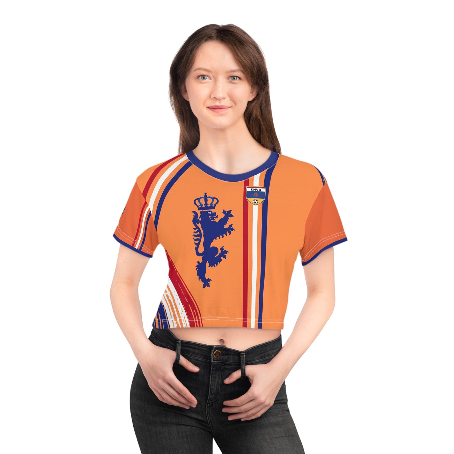 🇳🇱Ladies' Crop Tee – *"The Lion's Command"*
