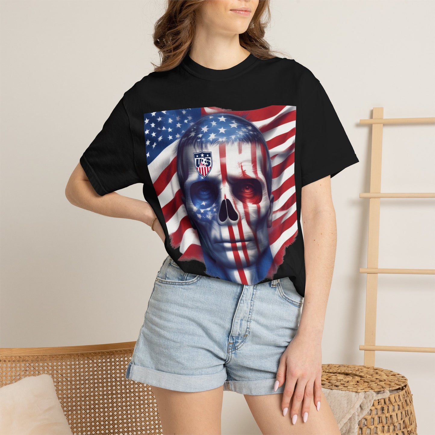 National Tees Unisex Garment-Dyed T-shirt (USA Zombie)