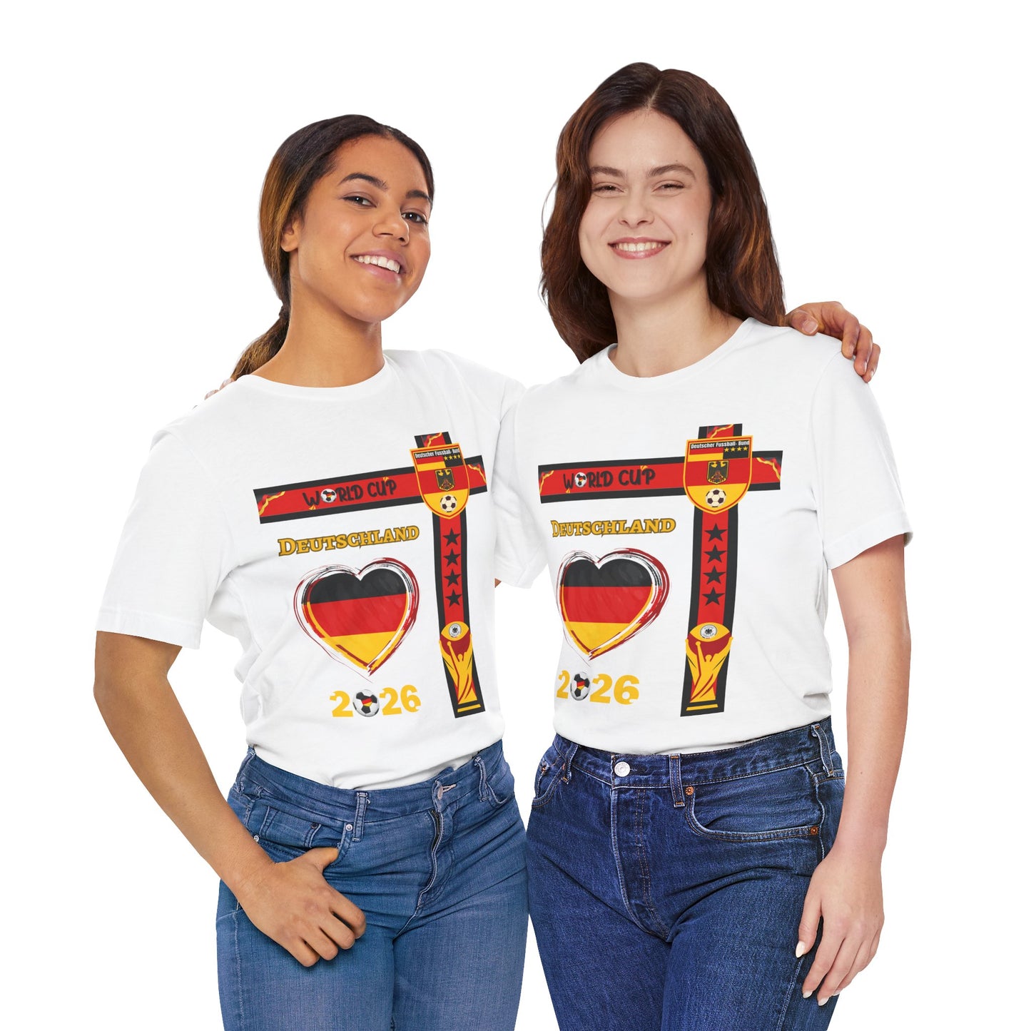 🇩🇪Germany (Deutschland) World Cup 2026 Heart Design Unisex T-Shirt