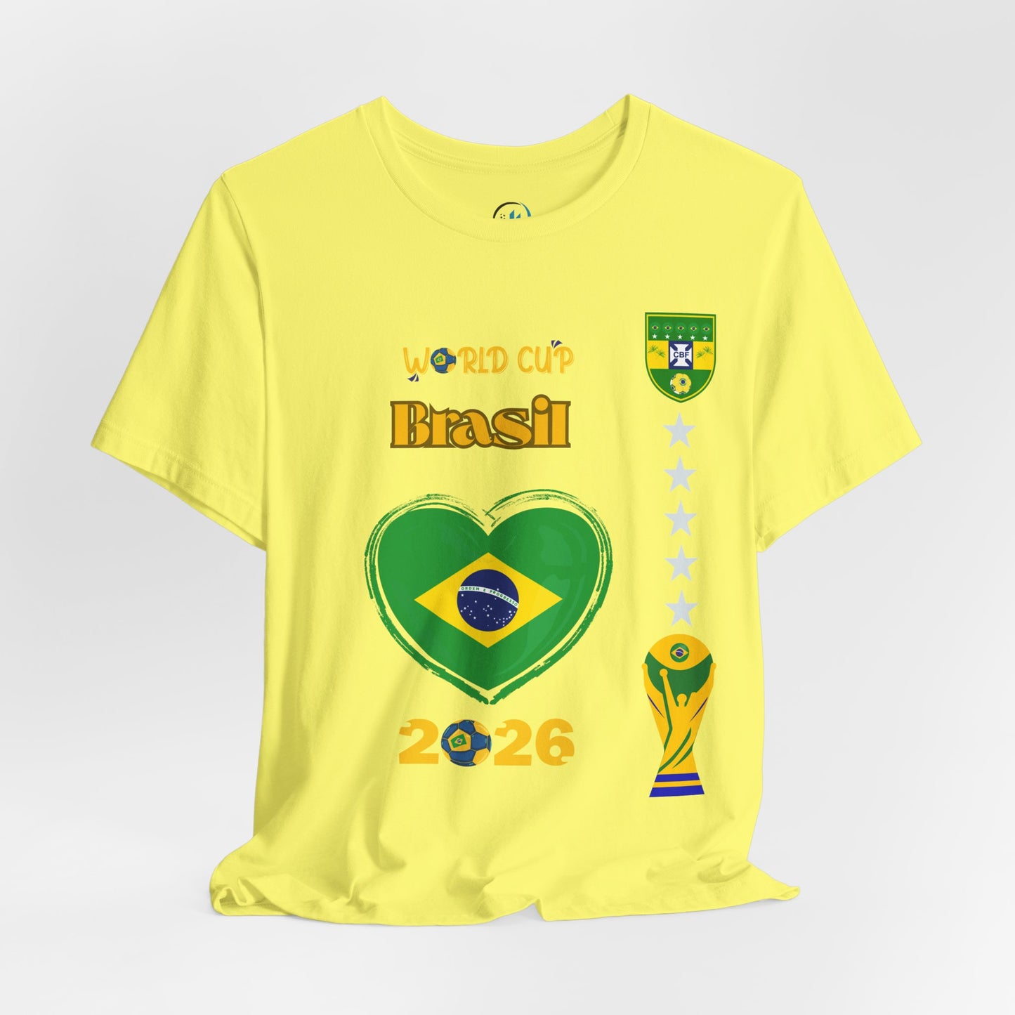 🇧🇷Brazil (Brasil) World Cup 2026 Heart Design Unisex T-Shirt