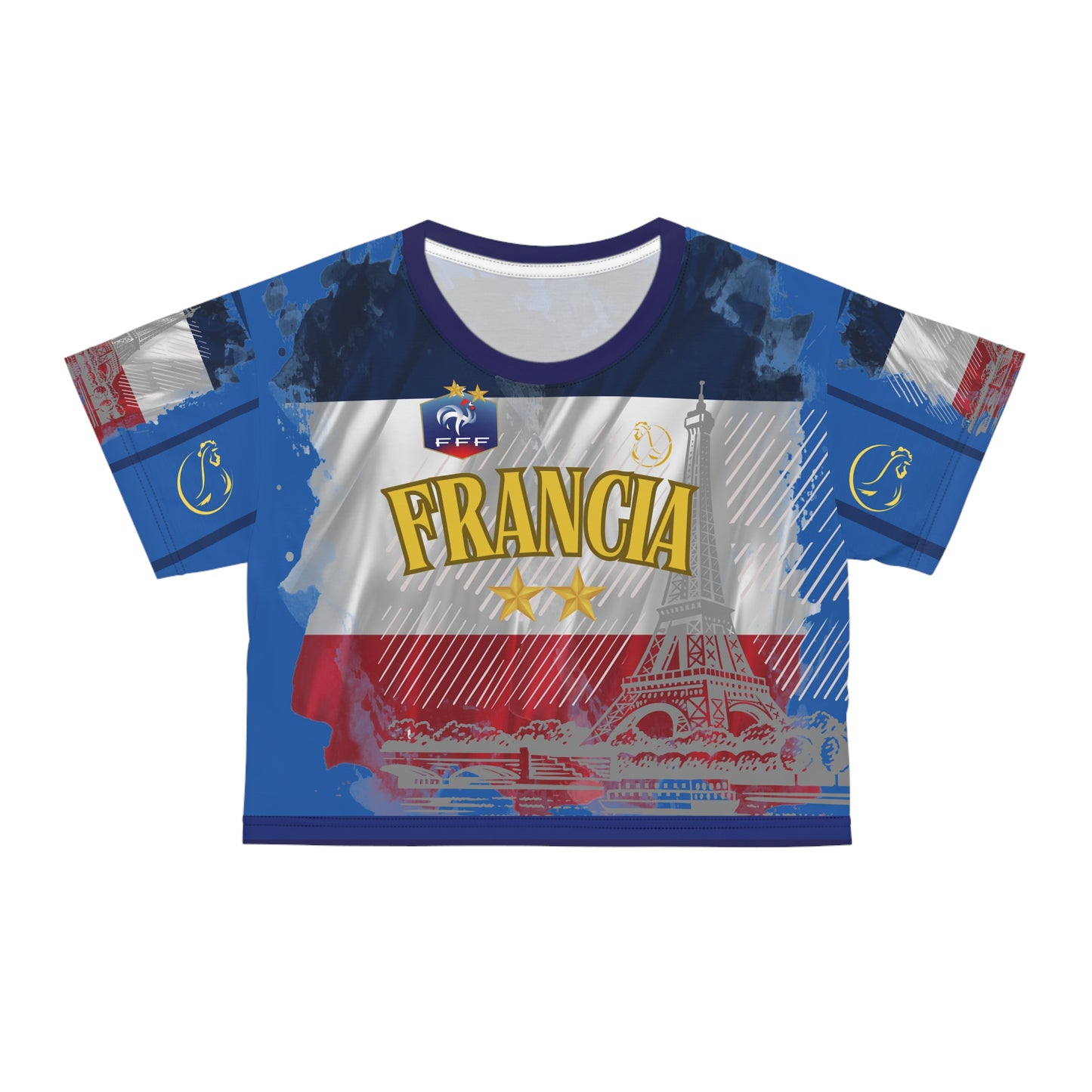 🇫🇷Ladies' Crop  Tee – *"Paris, Je T'aime"*