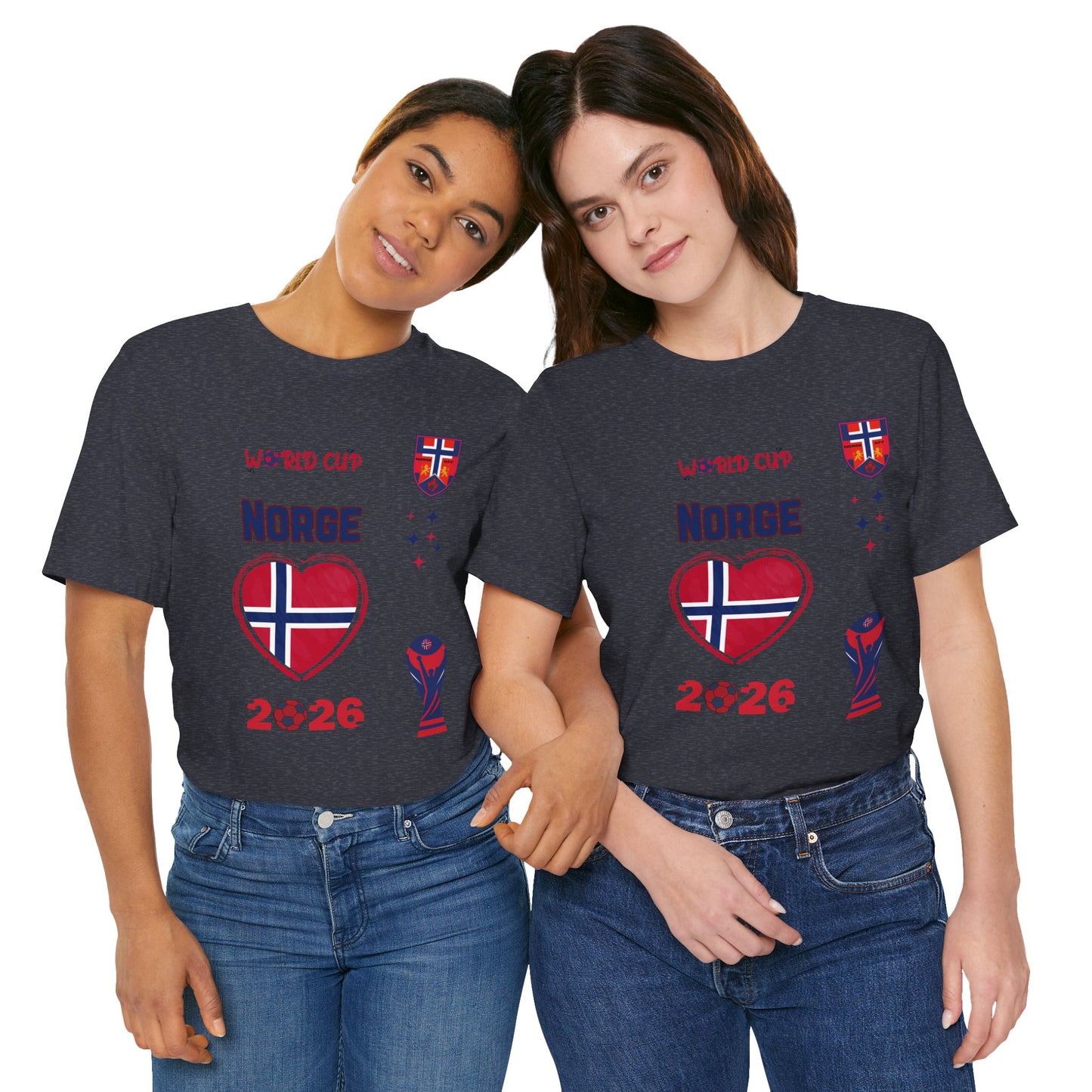 🇳🇴Norway (Norge) World Cup 2026 Heart Design Unisex T-Shirt