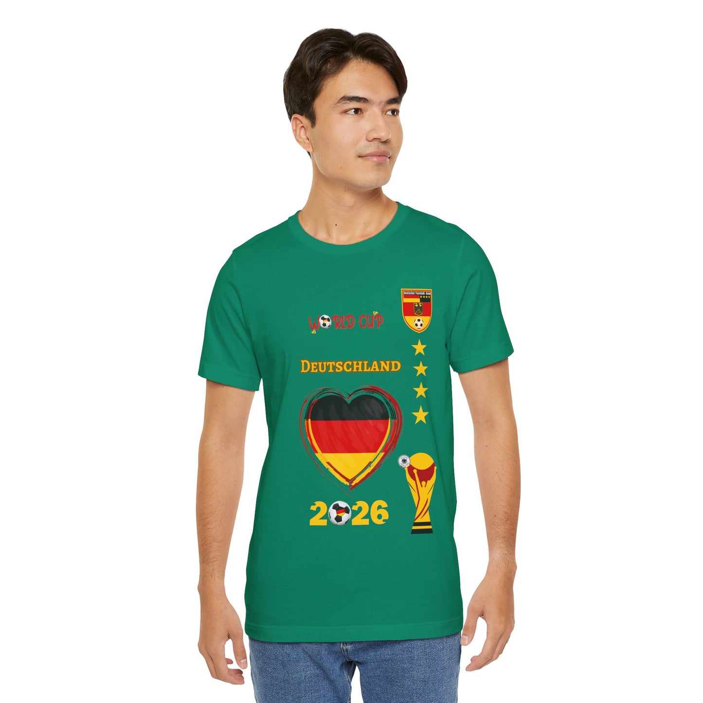 🇩🇪Germany (Deutschland) World Cup 2026 Heart Design Unisex T-Shirt