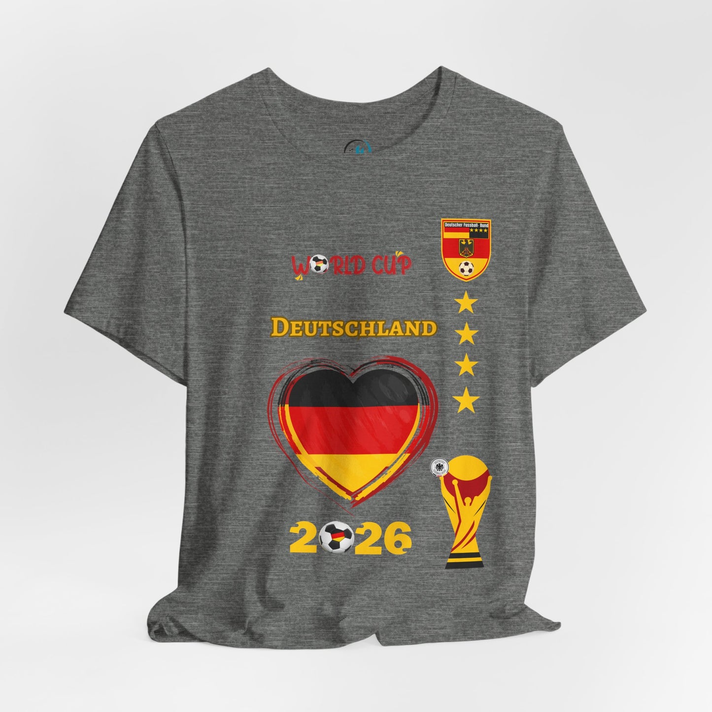 🇩🇪Germany (Deutschland) World Cup 2026 Heart Design Unisex T-Shirt