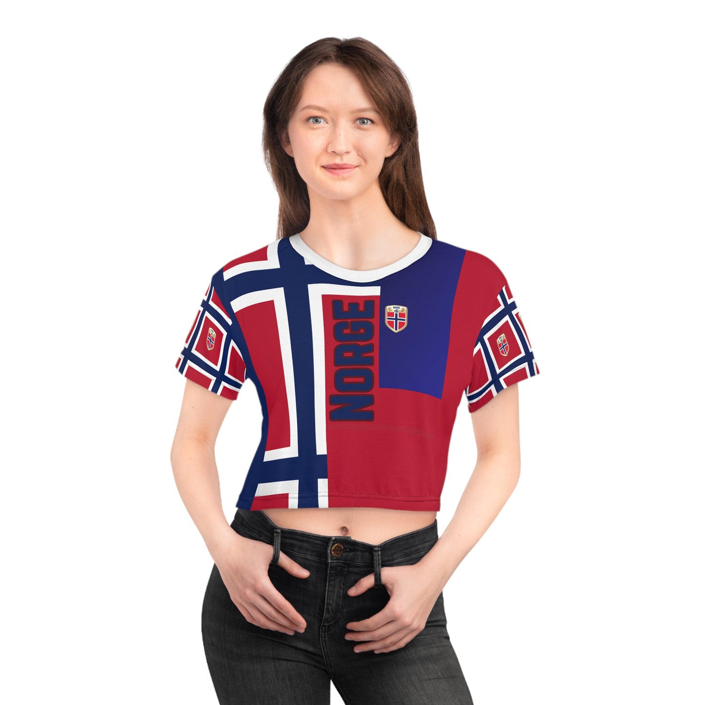 🇳🇴Ladies' Crop Tee – *"The Northern Pride"*