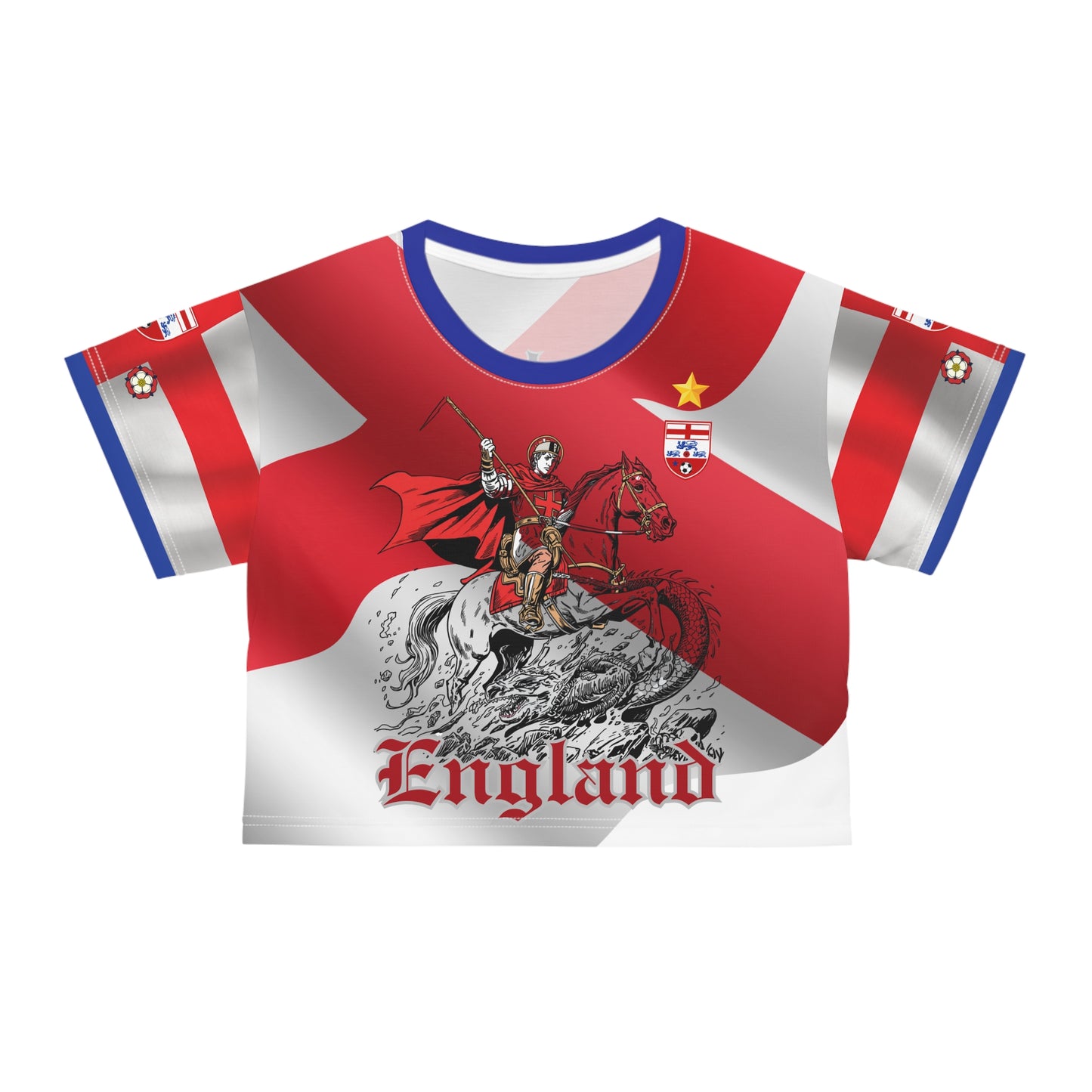 🏴󠁧󠁢󠁥󠁮󠁧󠁿Ladies' Crop Tee – "DragonSlayer"