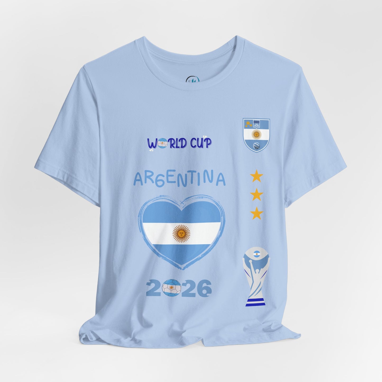 🇦🇷Argentina World Cup 2026 Heart Design Unisex T-Shirt