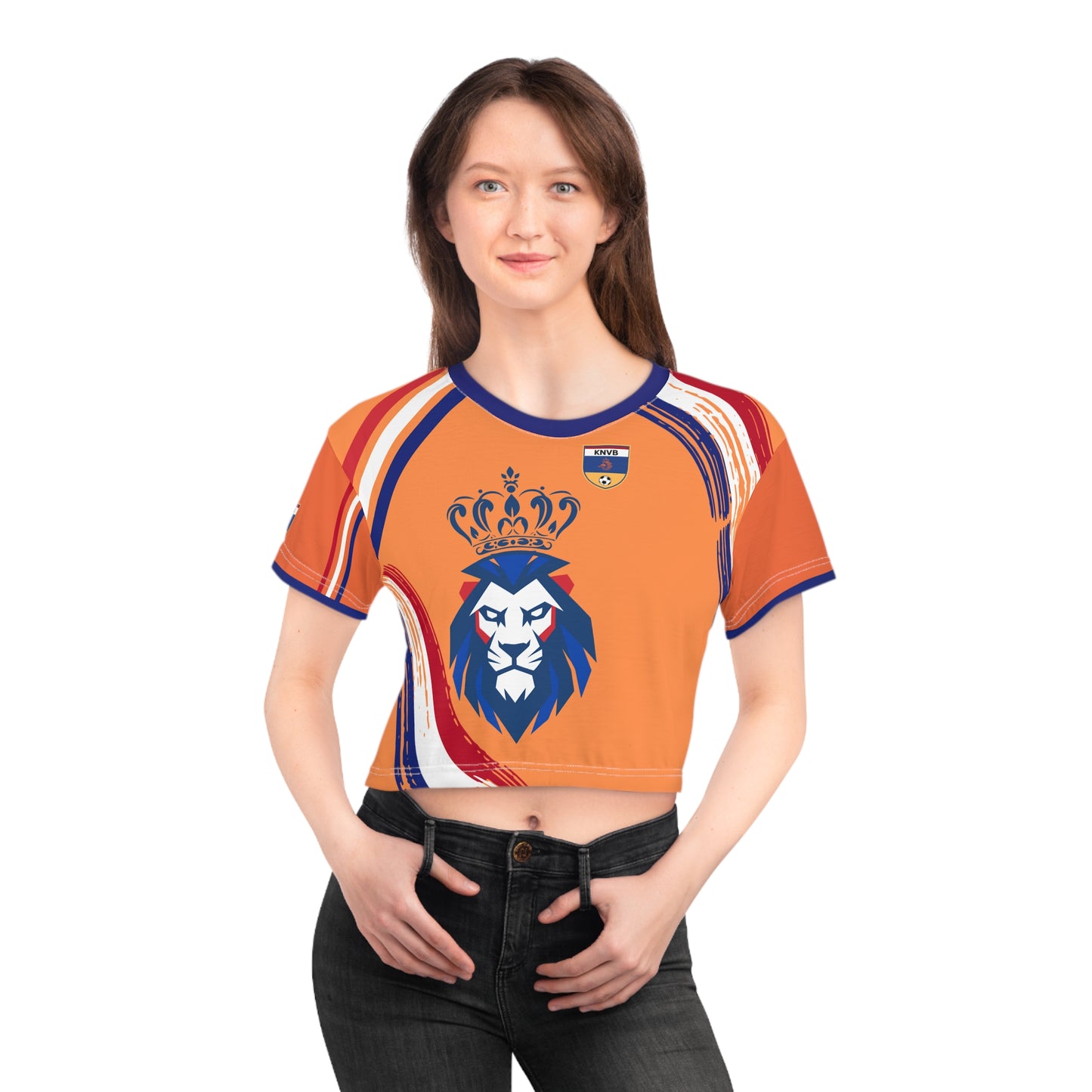 🇳🇱Ladies' Cut Off Tee – *"The Crowned King"*