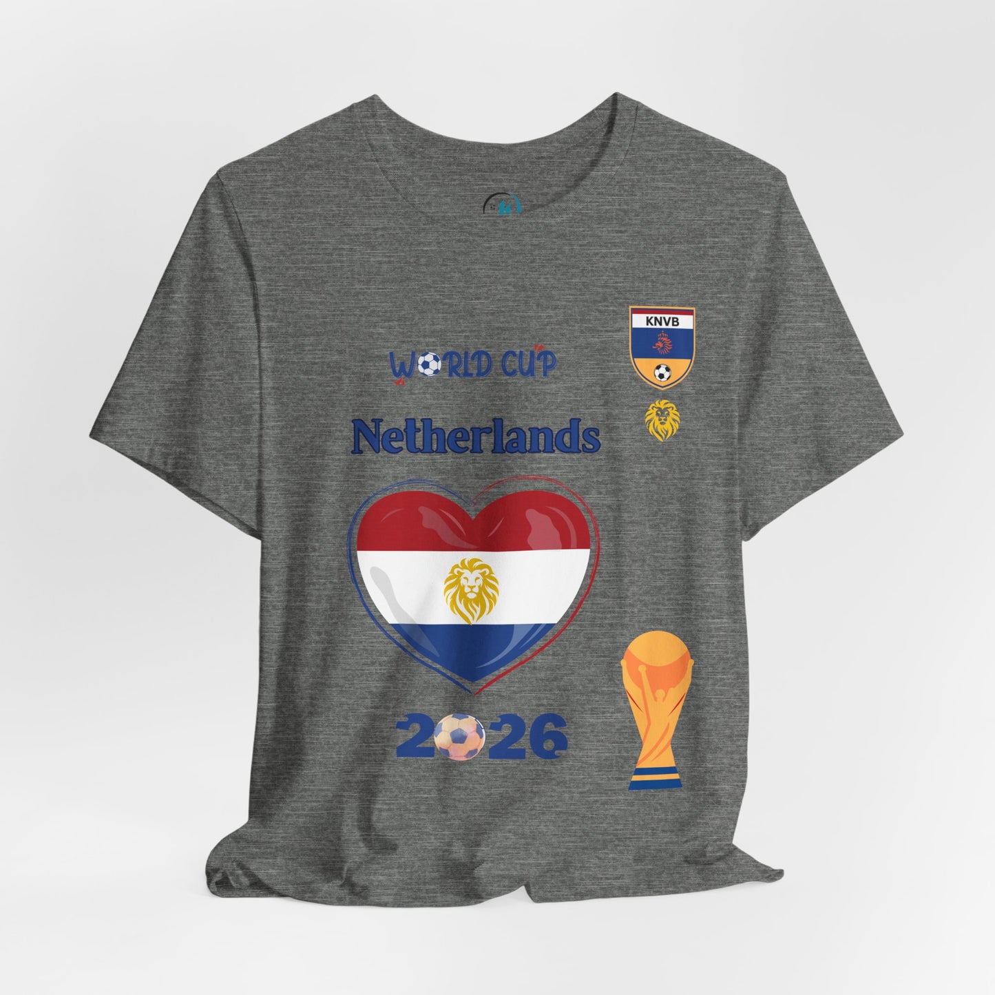 🇳🇱Netherlands (Nederland) World Cup 2026 Heart Design Unisex T-Shirt