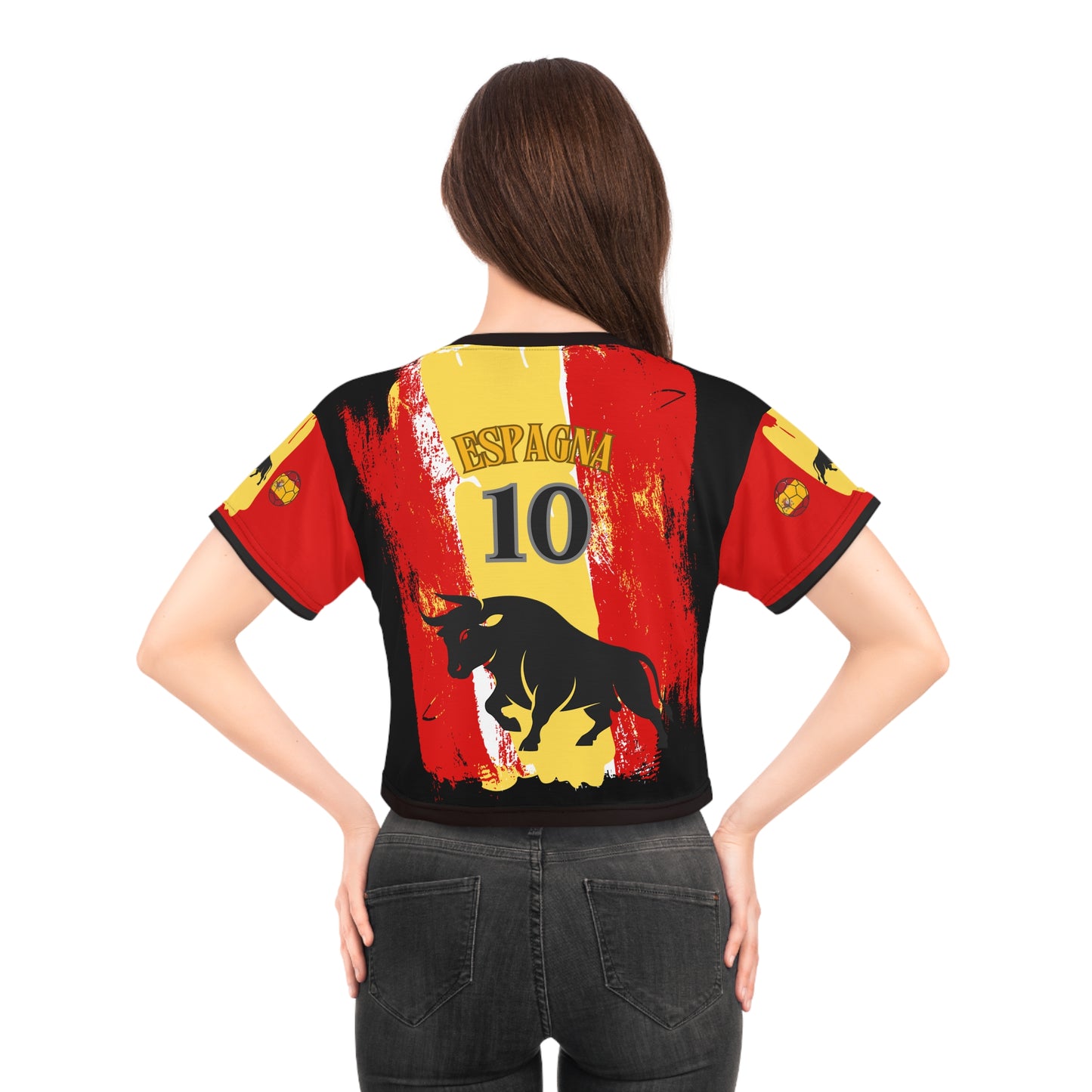 🇪🇸Ladies' Crop Tee – *"El Toro"*
